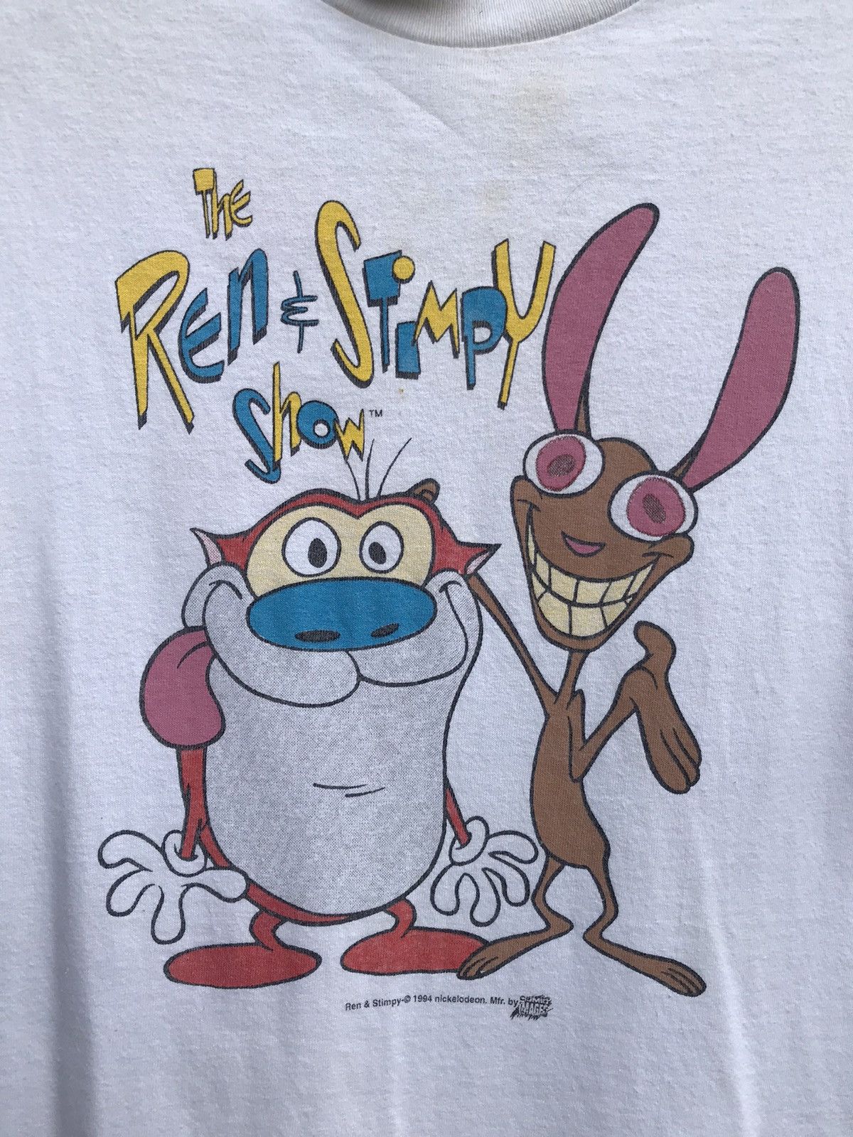 Cartoon Network Vintage The Ren and Stimpy Show T-Shirt 1994 AOP Size US M / EU 48-50 / 2 - 9 Thumbnail