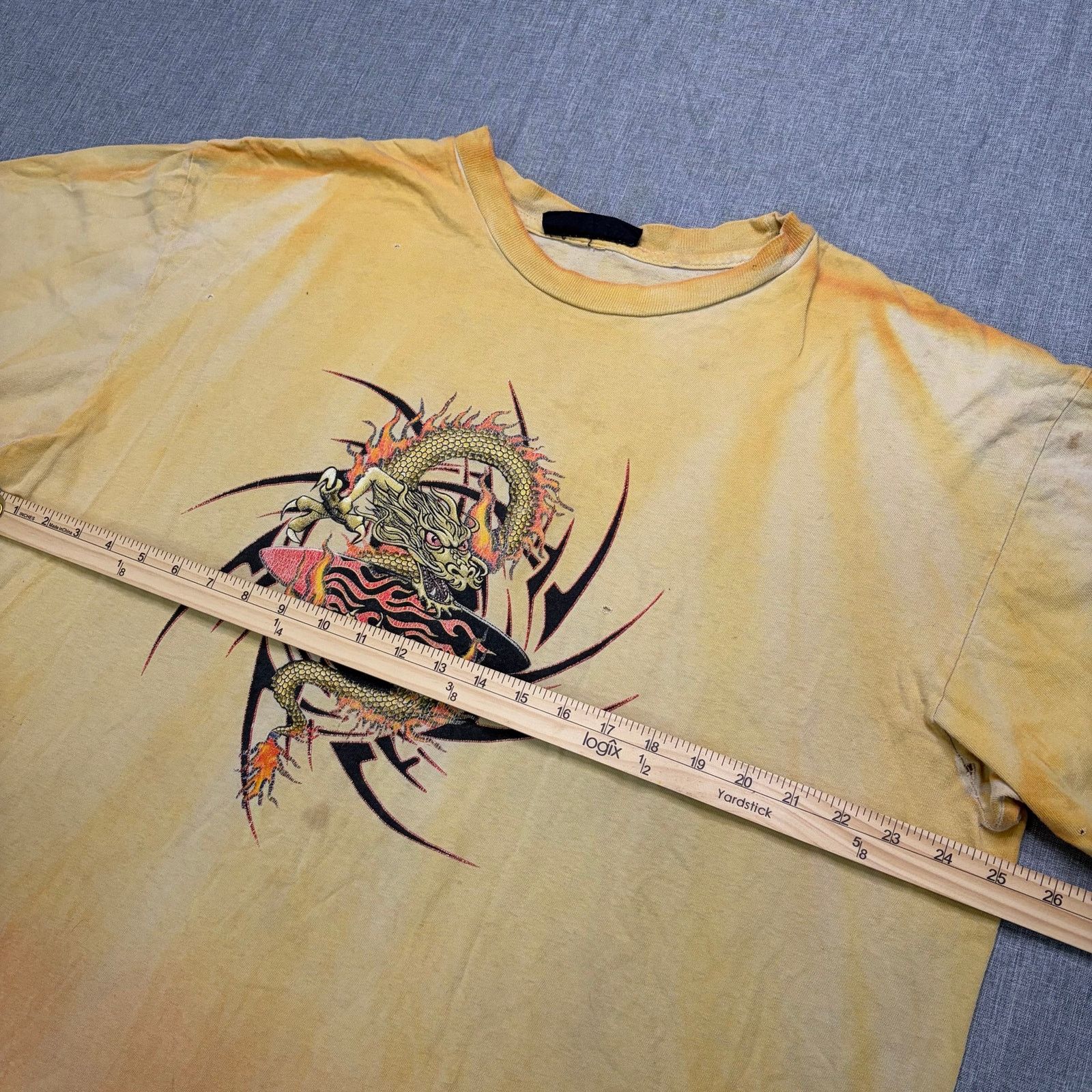 Vintage Vintage No Boundaries Dragon T-Shirt XL Flame Distres Y2K Size US XL / EU 56 / 4 - 6 Thumbnail