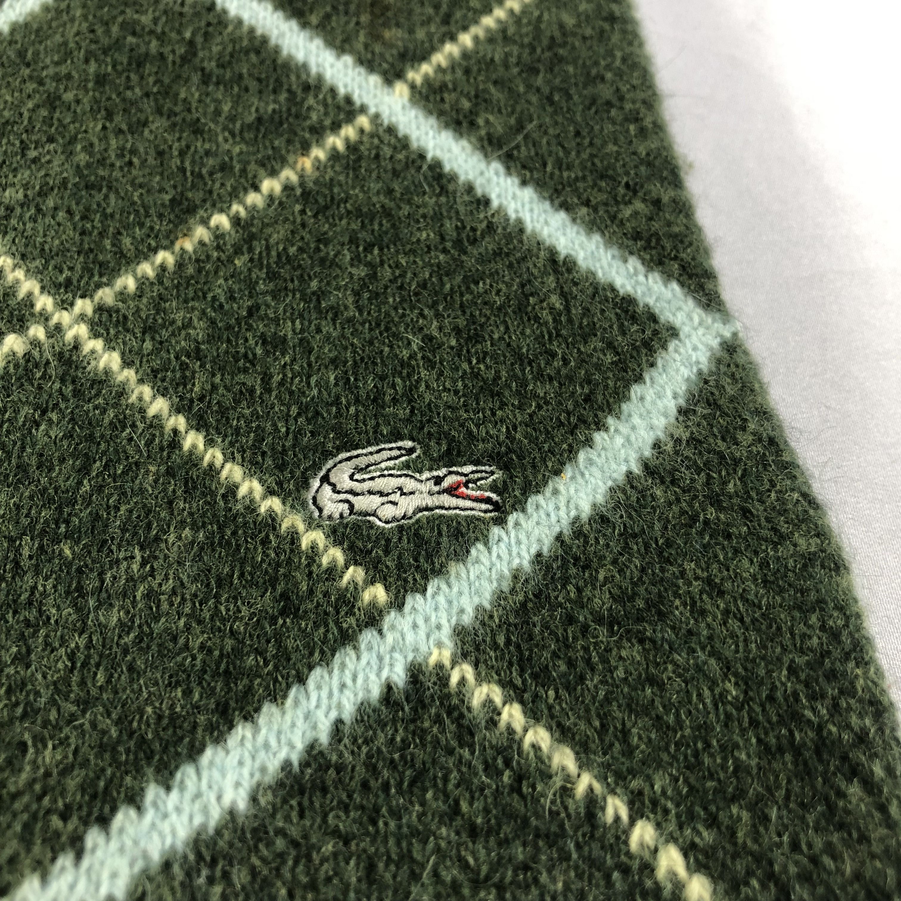 Lacoste Lacoste Wool Scarf Muffler V1488 Size ONE SIZE - 4 Thumbnail