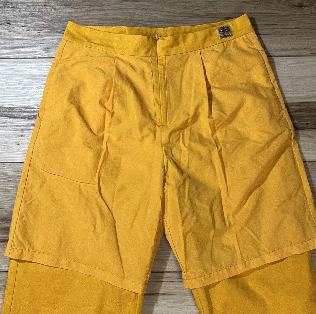 Hood By Air Shorts Layered Dress Pants Yellow Size US 35 - 3 Thumbnail