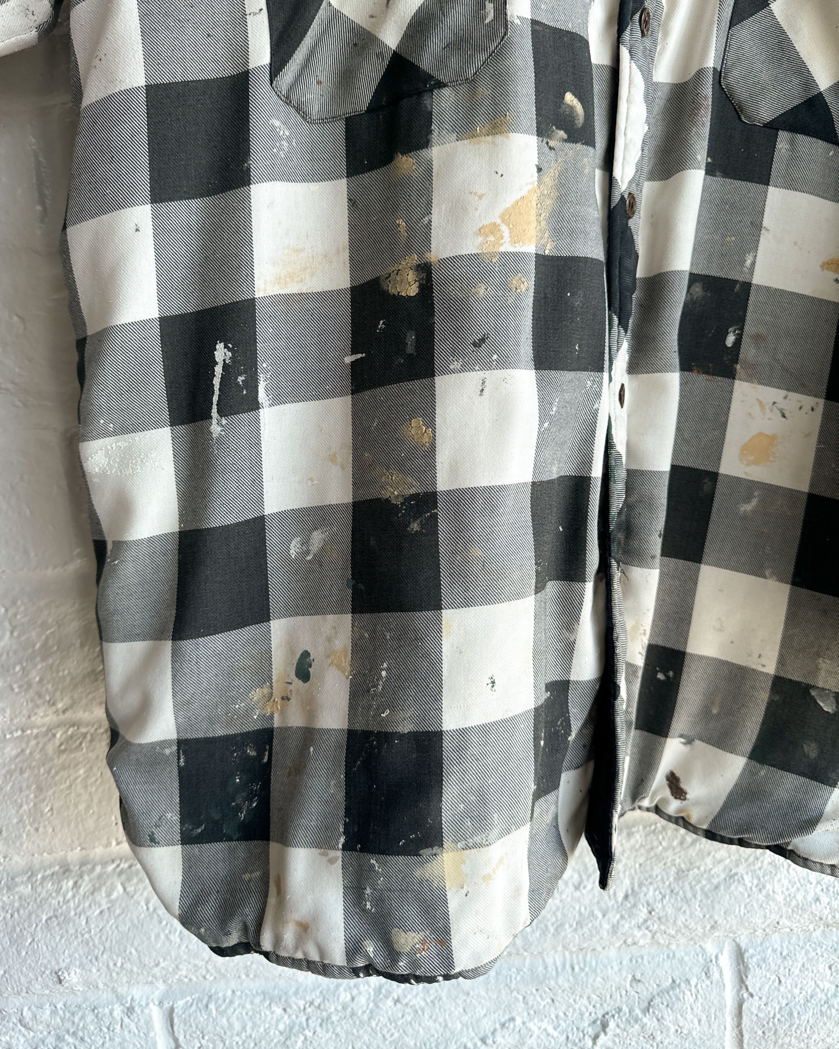 Vintage Vintage Midwest Trader Plaid Shacket Thick XL Paint Splatter Size US XL / EU 56 / 4 - 5 Thumbnail