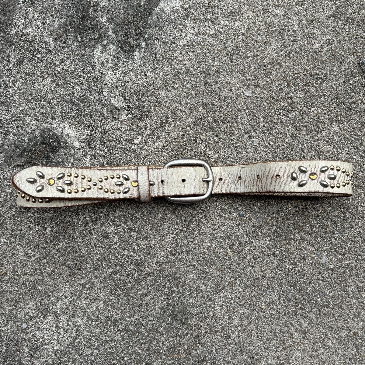 Vintage Vintage studded leather belt (Kapital Style) Size ONE SIZE - 3 Thumbnail