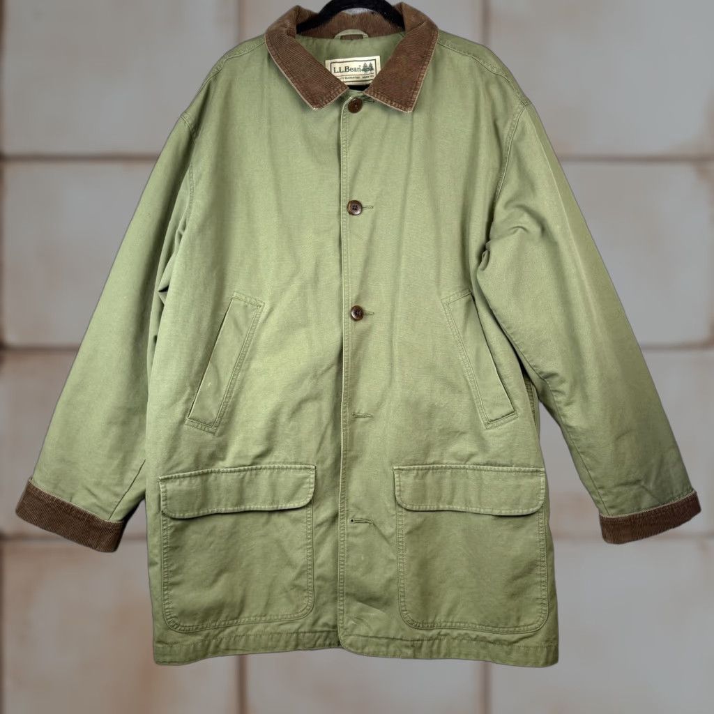 Vintage VINTAGE L.L. Bean Jacket Coat Trench Oversized Green XL Tall Men’s Regular Size Jacket Size US XL / EU 56 / 4 - 1 Thumbnail