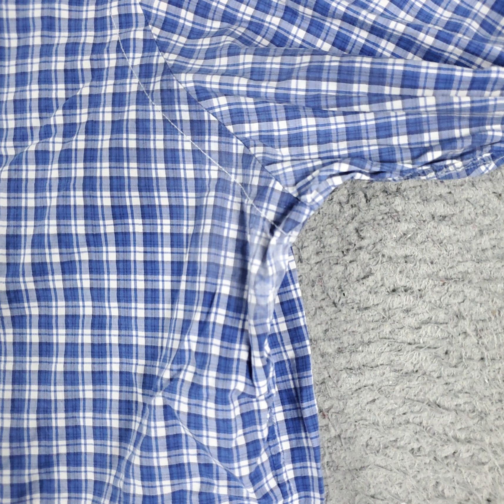 Ralph Lauren VINTAGE Ralph Lauren Shirt Mens Medium Blue Plaid Button-Up Long Sleeve Collared Cotton Casual Formal Golf Size US M / EU 48-50 / 2 - 4 Thumbnail
