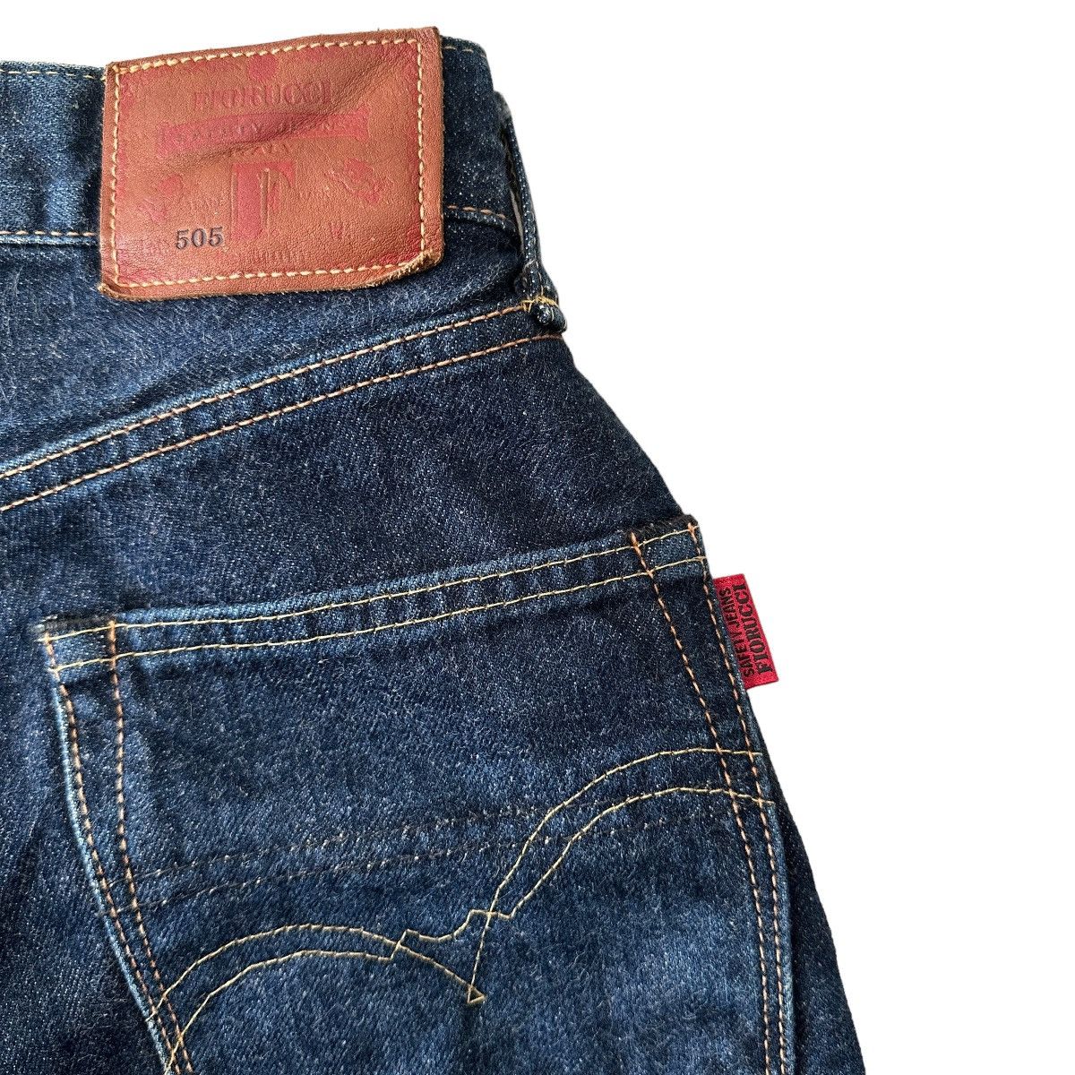 Fiorucci × Vintage Italian designer selvedge denim straight slim japan factory Size US 28 / EU 44 - 4 Thumbnail
