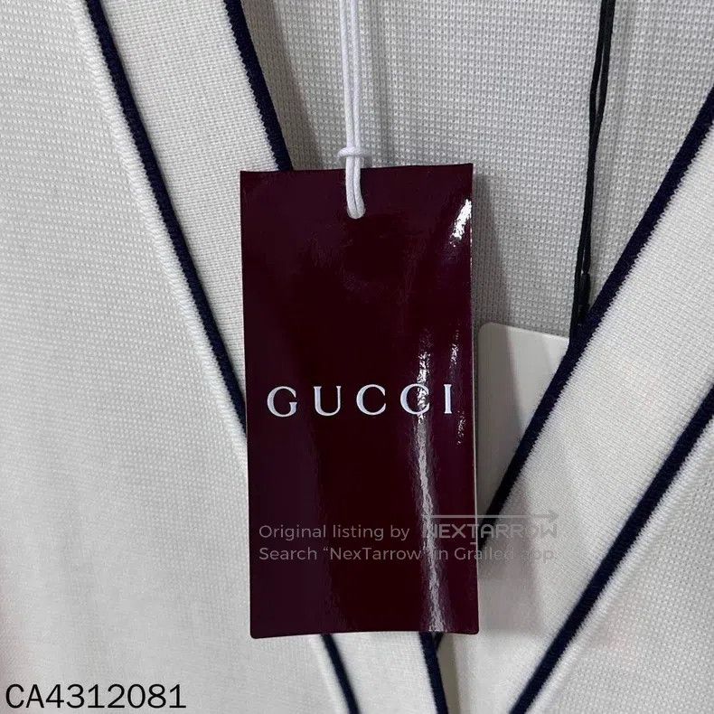 Gucci Gucci White double g button cardigan coat Size L / US 10 / IT 46 - 5 Thumbnail