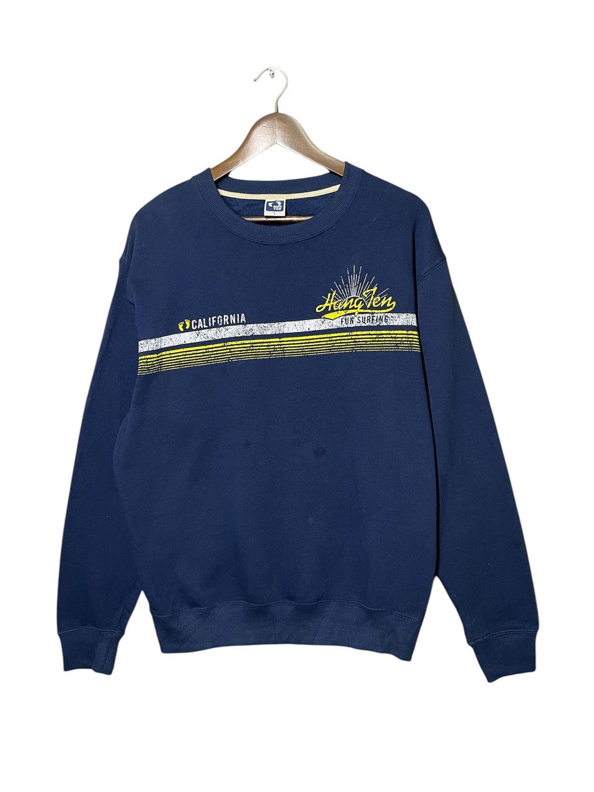 Hang Ten 🔥Vintage 90s🔥 hang ten fun surving sweatshirts Size US M / EU 48-50 / 2 - 1 Thumbnail