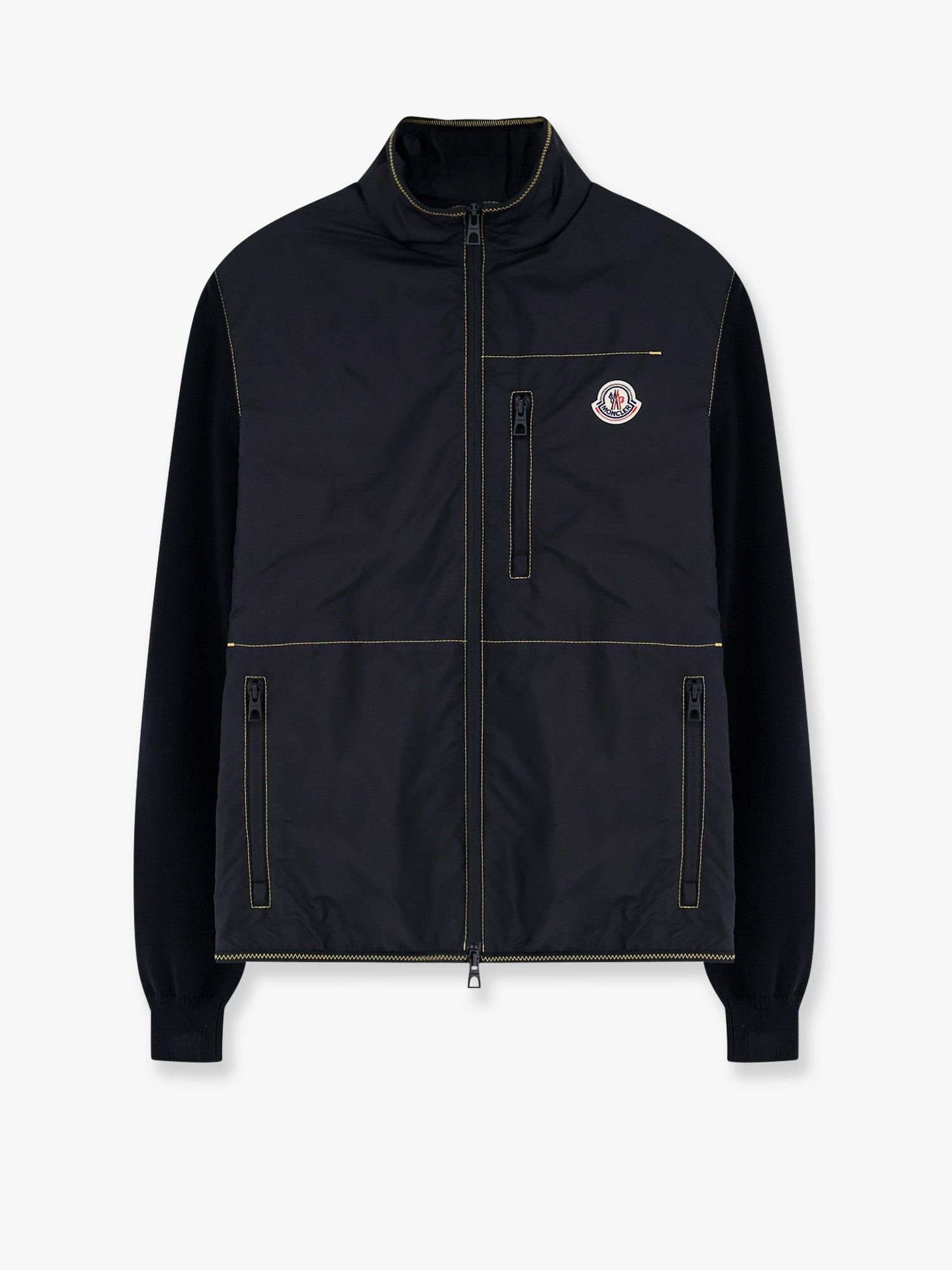 Moncler Nylon Jacket With Cotton Inserts Size US M / EU 48-50 / 2 - 1 Thumbnail