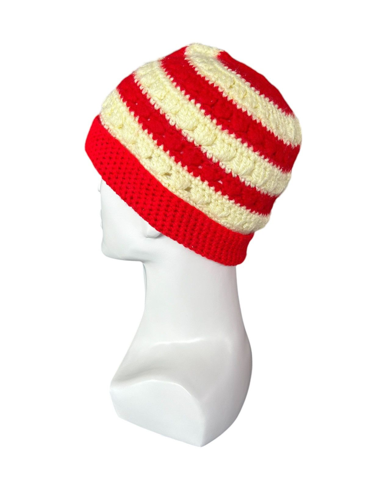 Japanese Brand × Kapital × Vintage Crochet knitted handmade Beanie Hats ☠️☠️ Size ONE SIZE - 2 Thumbnail