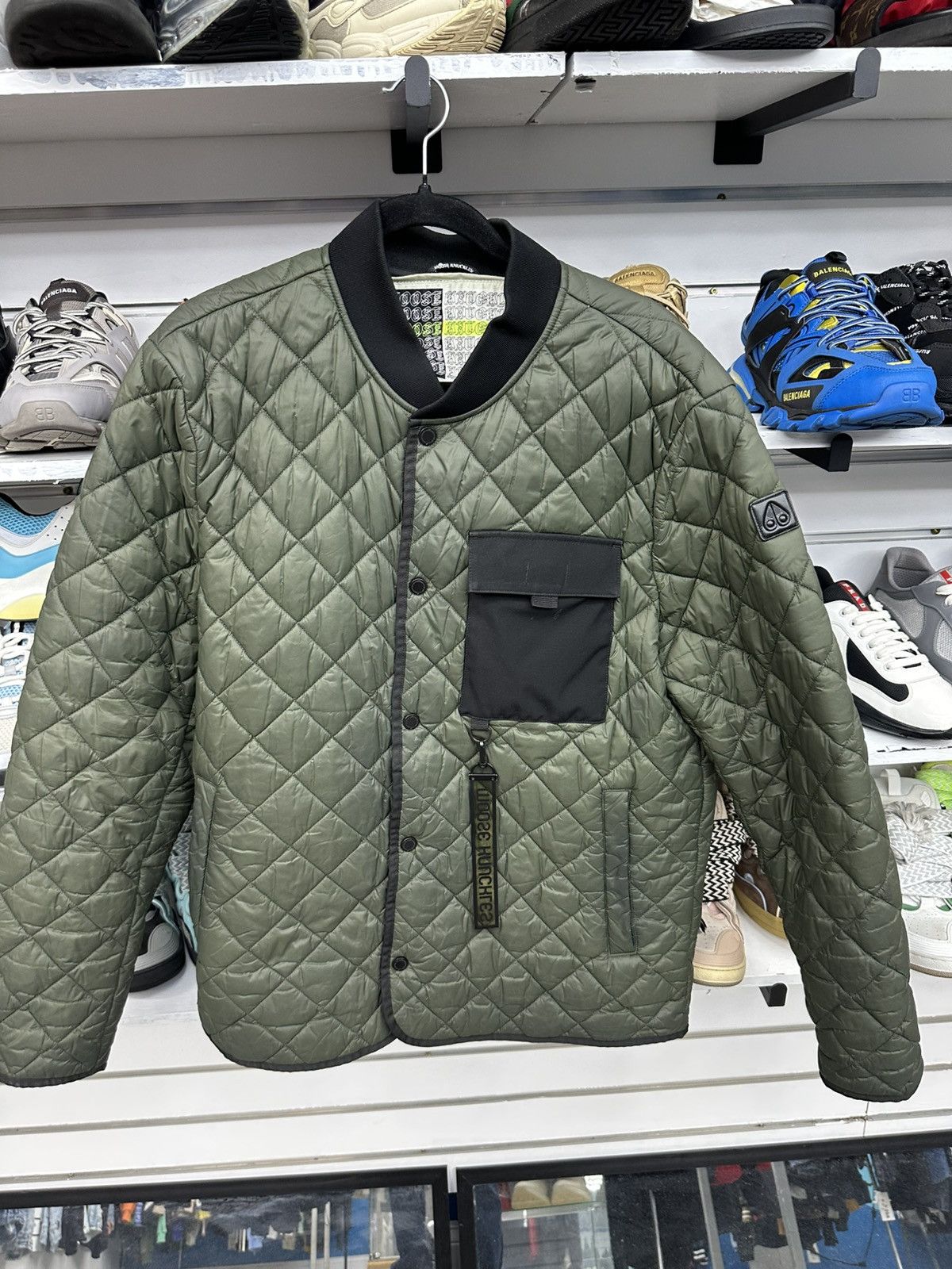 Moose Knuckles Moose Knuckles Statewood jacket diamond-quilted Down Green Size US XL / EU 56 / 4 - 1 Thumbnail