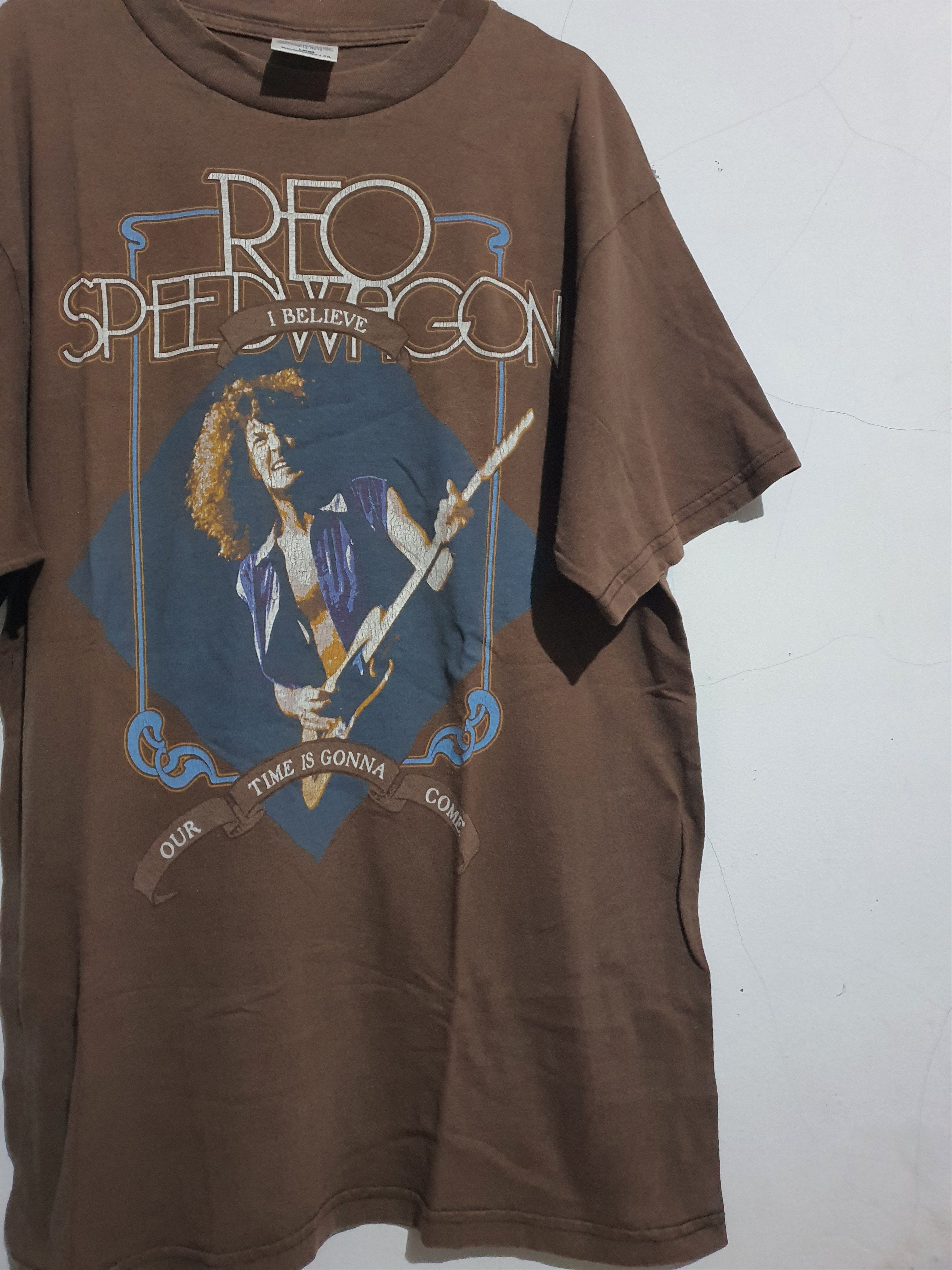 Band Tees × Vintage 90s REO SPEEDWAGON L Size US L / EU 52-54 / 3 - 1 Thumbnail