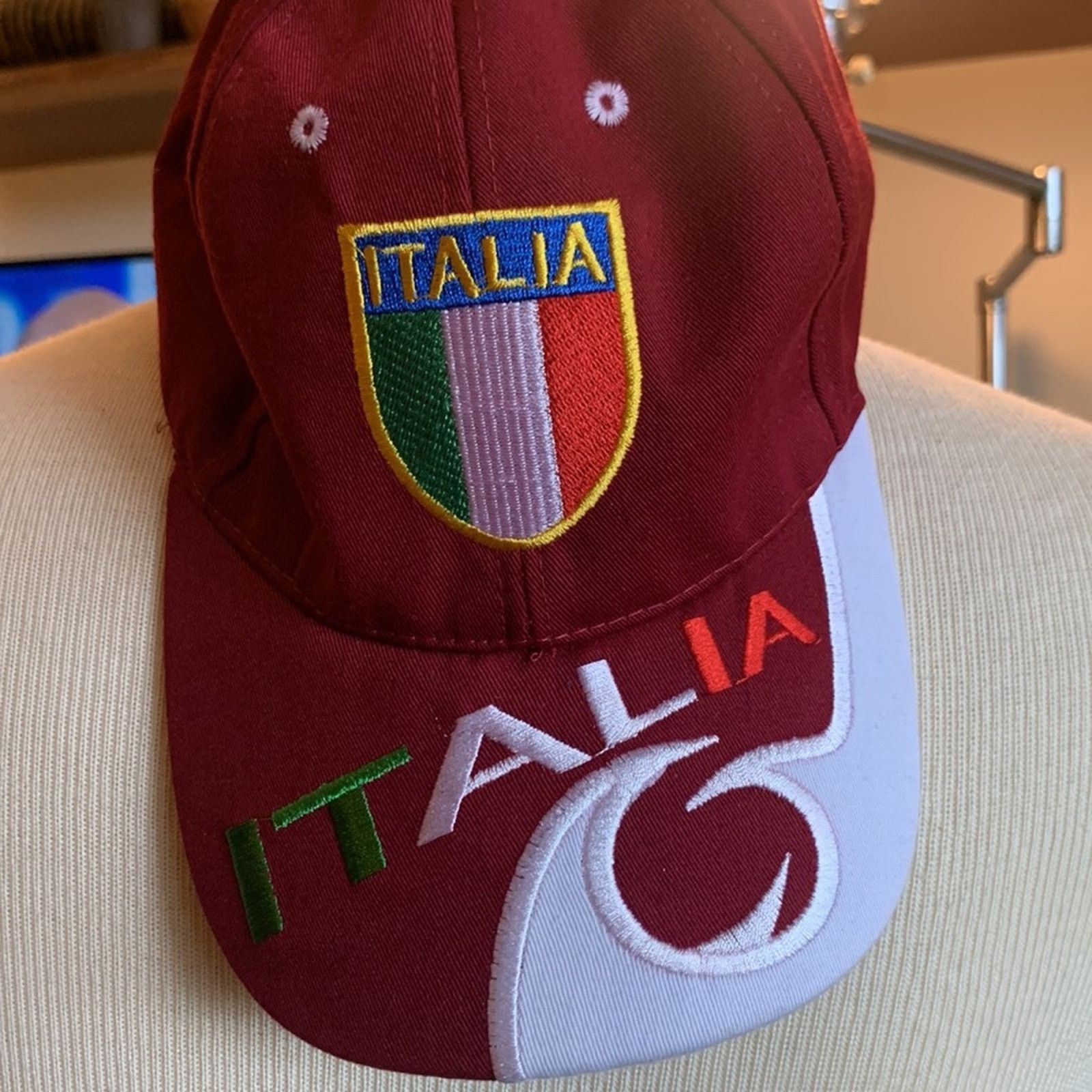 Vintage Italia Italy Soccer Futbol trucker baseball hat Size ONE SIZE - 1 Thumbnail