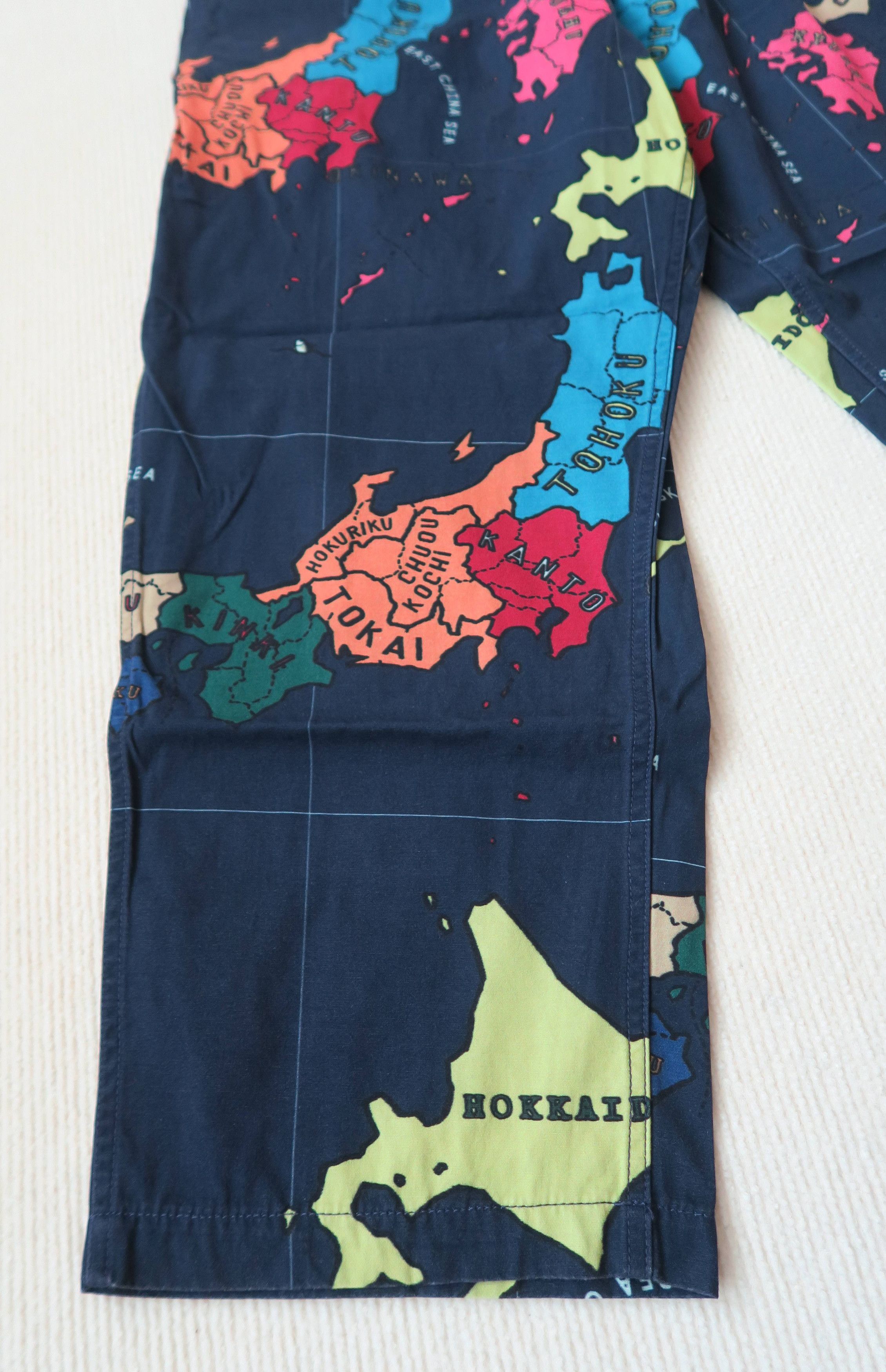 go slow caravan Go Slow Caravan Japan Map 7-Pocket Easy Pants Size US 34 / EU 50 - 15 Thumbnail