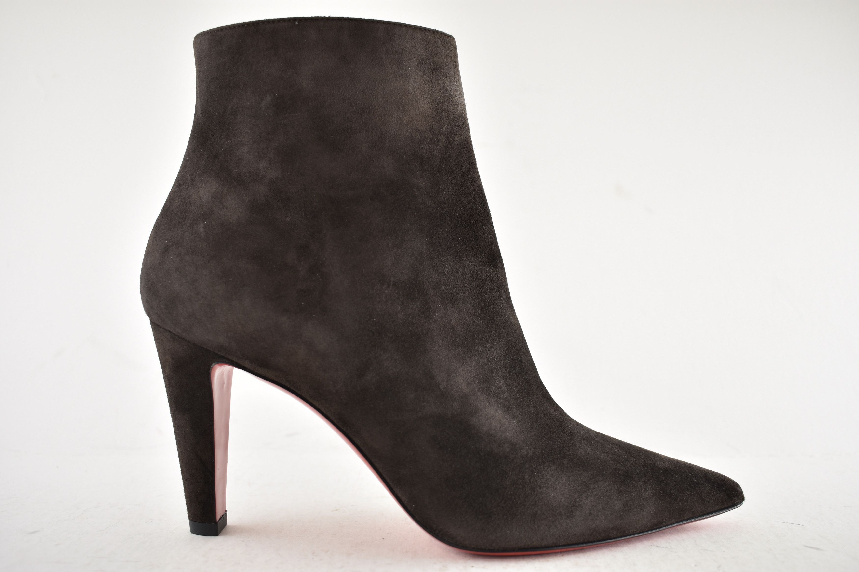Vibella Booty 85 Cafe Brown Suede Pointed Heel Bootie 39