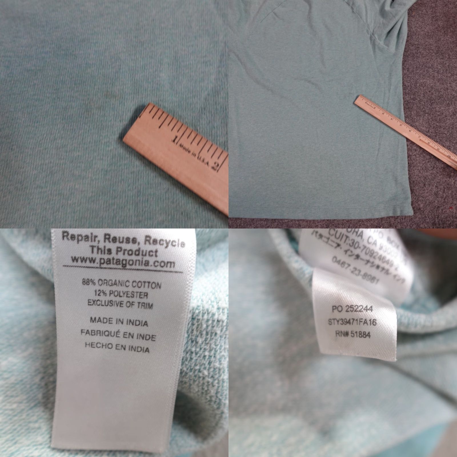 Patagonia Patagonia Sweatshirt Crewneck Medium Blue Lightweight Nightfall Fitz Roy Mens Size US M / EU 48-50 / 2 - 8 Thumbnail