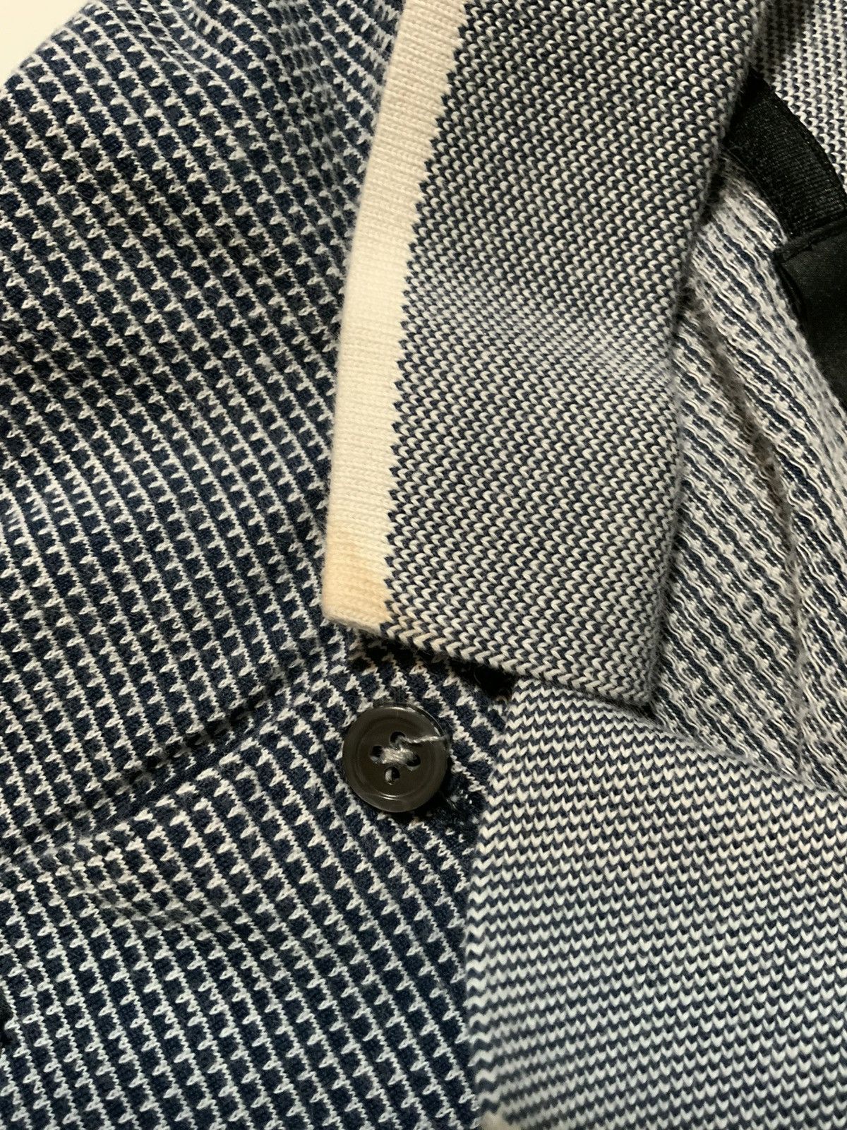 Theory $129 Theory Jacquard Band Ticking Short Sleeve Polo Shirt Size US XL / EU 56 / 4 - 9 Thumbnail