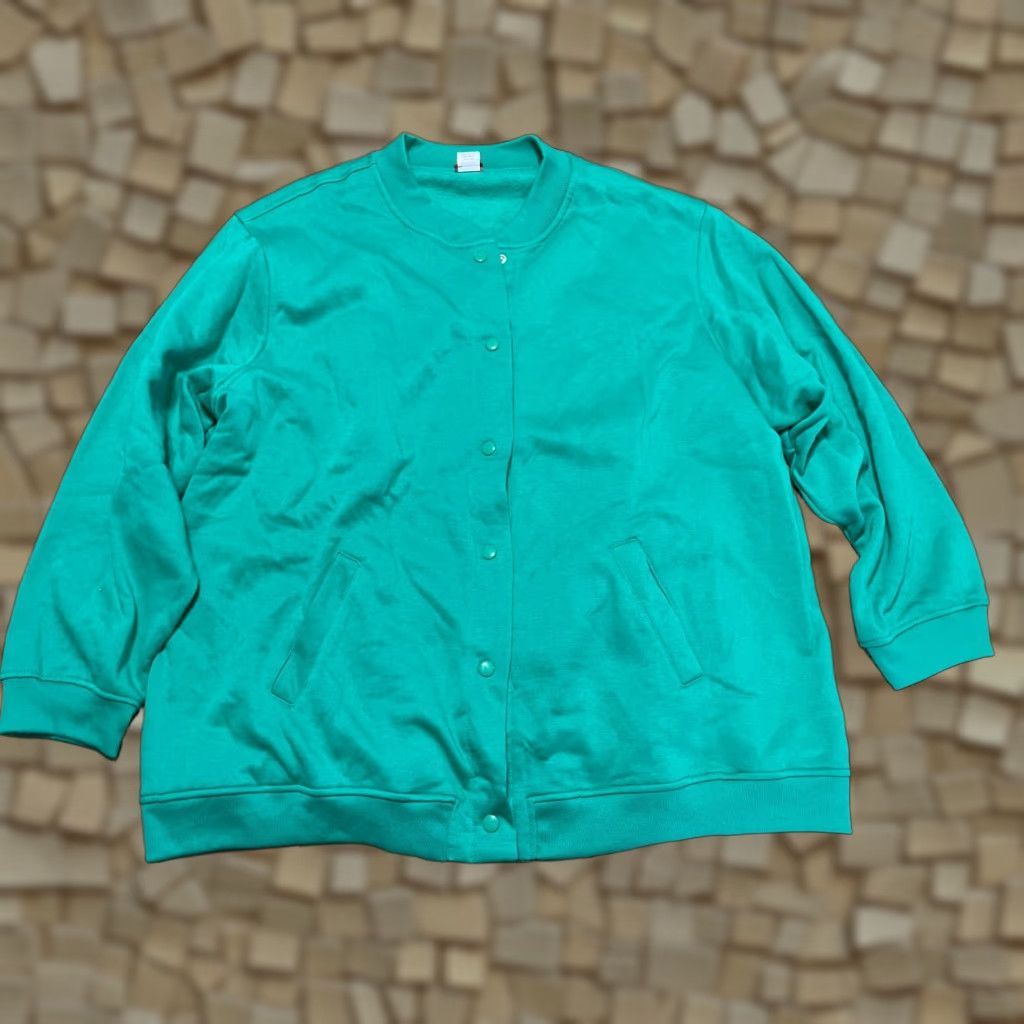 Tudor Tudor Court Women's Cardigan Sweater 3X Green Button Up Long Sleeve Round Neck Casual Fall Spring Summer Regular Vintage No Size XXL / US 16-18 / IT 52-54 - 1 Thumbnail