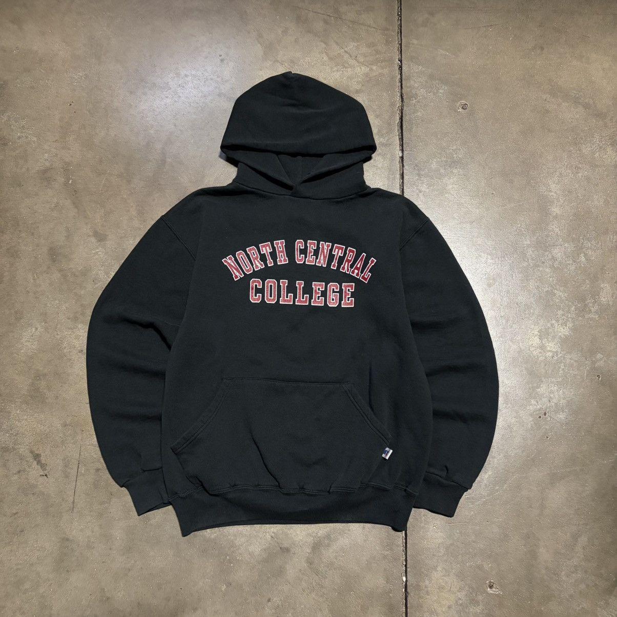 Russell Athletic Vintage Russell Athletic Hoodie Sweatshirt Faded Black Boxy Size US S / EU 44-46 / 1 - 1 Thumbnail