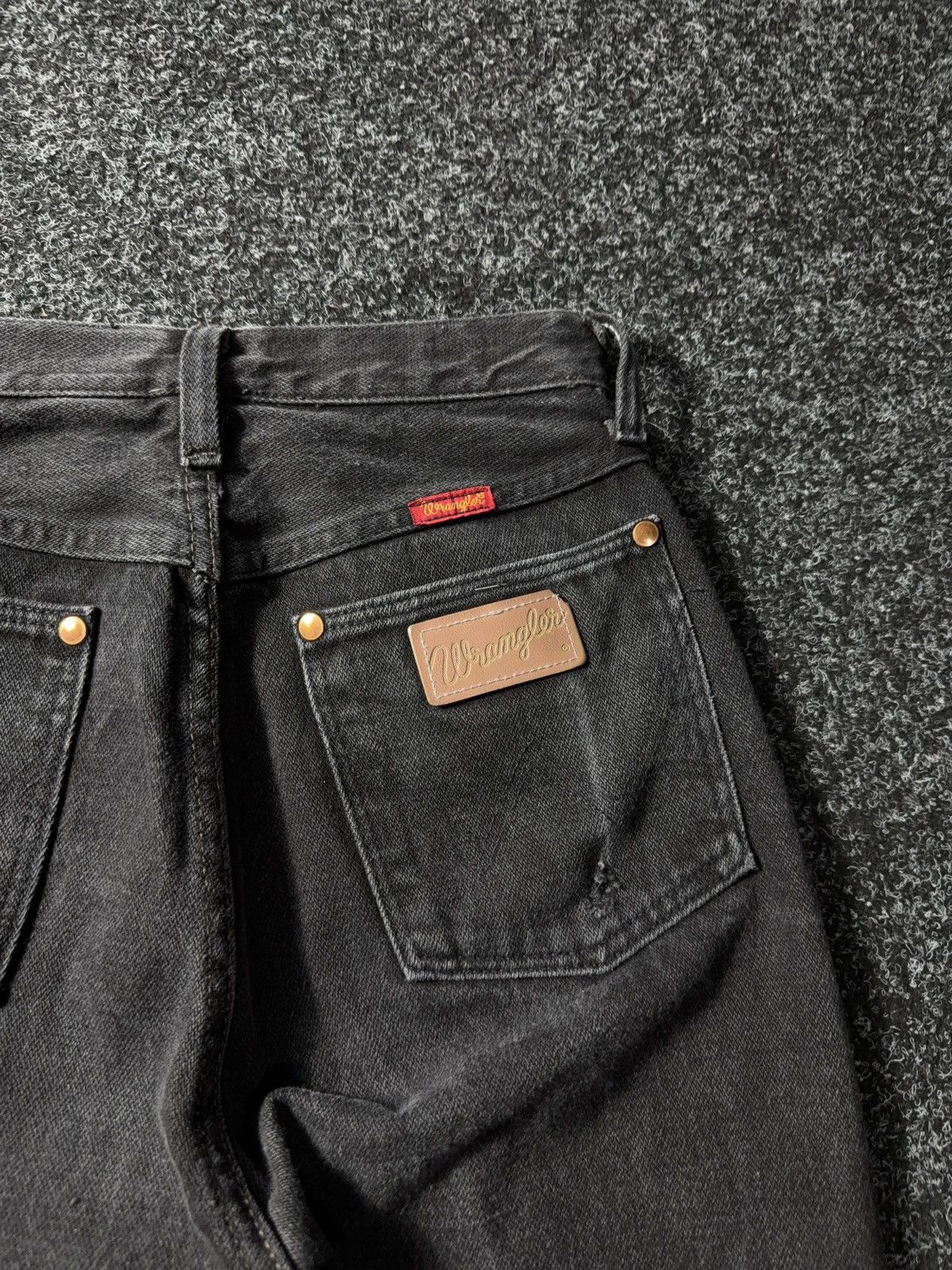 If Six Was Nine × Vintage × Wrangler Vintage 90s Y2K Wrangler USA Black Jeans baggy pants Size 26" / US 2 / IT 38 - 16 Thumbnail
