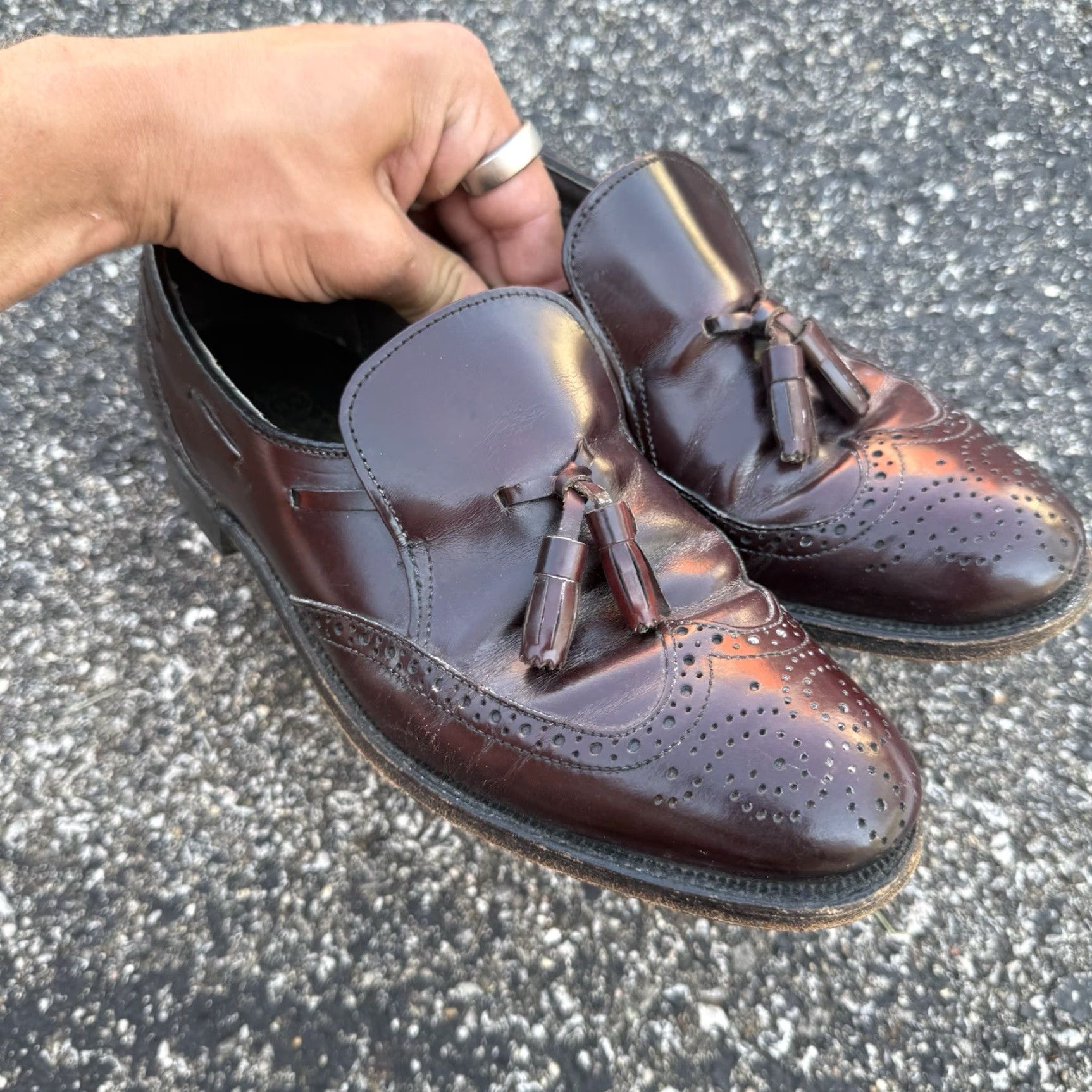 Vintage VINTAGE Dexter USA Tassel Loafers Brown Size 8 M Men Dress Leather Shoes Size US 8 / EU 41 - 3 Thumbnail