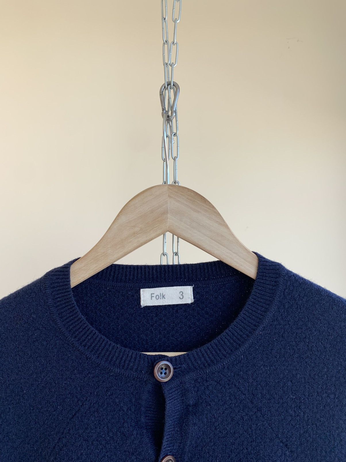 Folk Henley Button Half Elbow Geometric Print Wool Blend Sweater Size US M / EU 48-50 / 2 - 5 Thumbnail