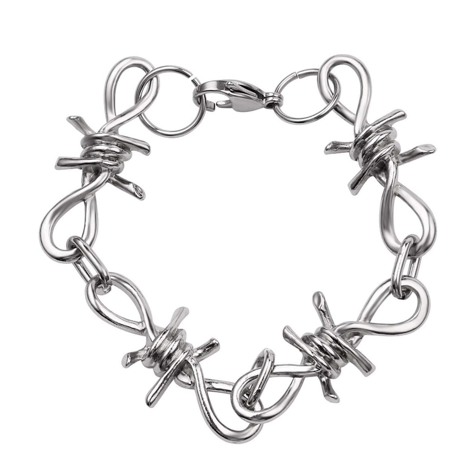 Jewelry Barbed Wire Necklace, Choker Necklace Size ONE SIZE - 7 Thumbnail