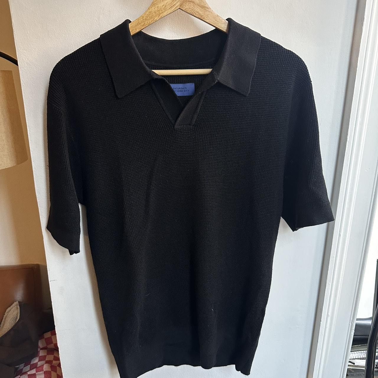 Saturdays NYC Open Knit placket polo Size US XS / EU 42 / 0 - 1 Preview