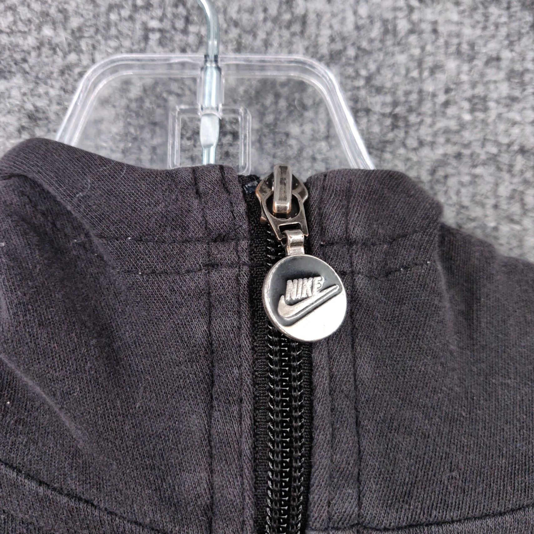 Nike Nike Jacket Womens M Medium Black Basic Full Zip Hooded Cotton Blend Short Sleeve? Size M / US 6-8 / IT 42-44 - 6 Thumbnail
