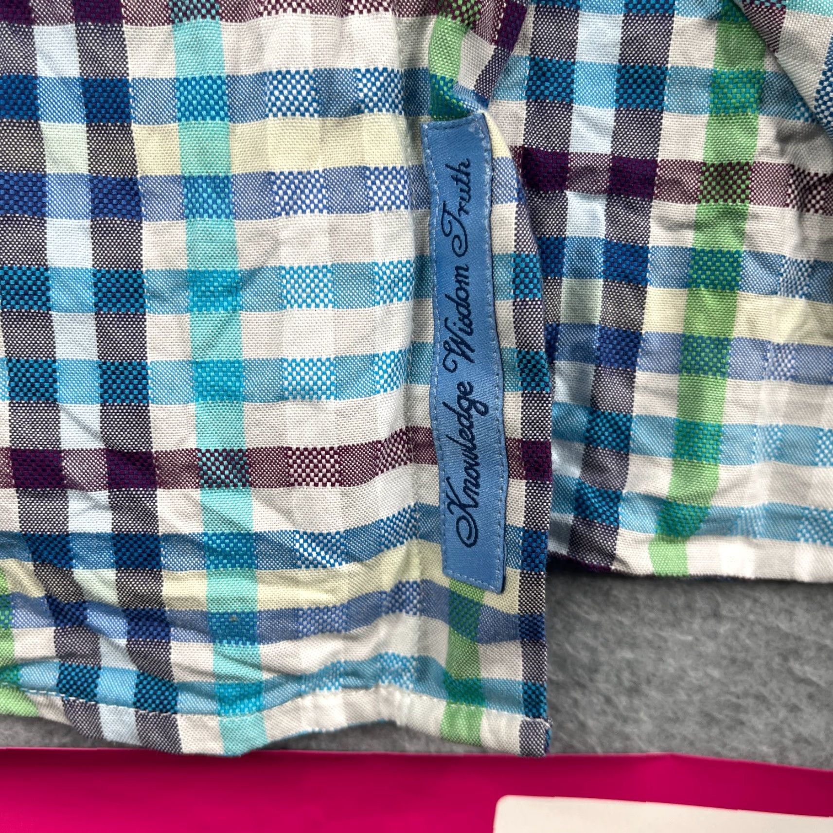 Robert Graham Robert Graham Shirt XLT Colorful Check Casual Button Up Short Sleeve Mens Size US XL / EU 56 / 4 - 4 Thumbnail