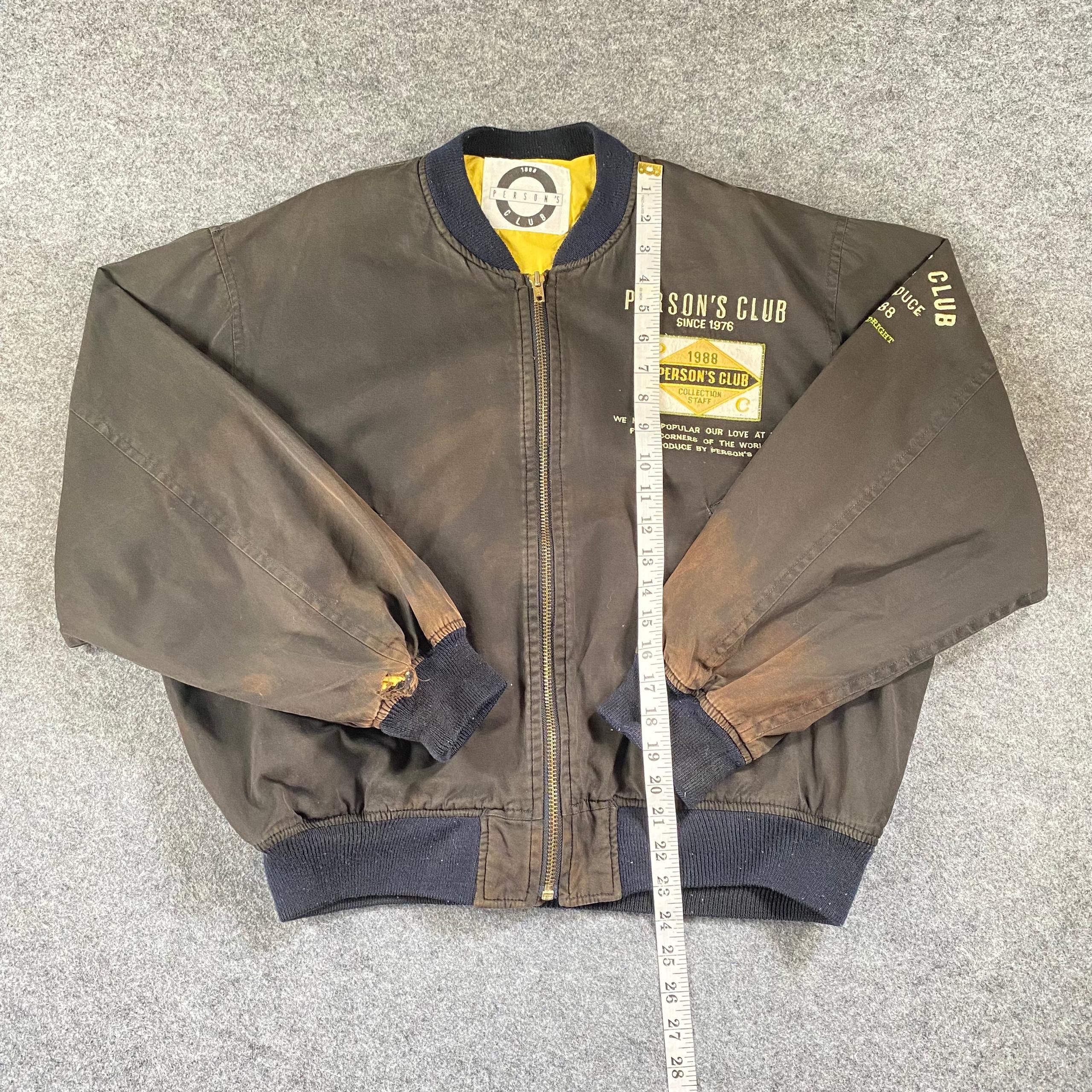PERSON'S Vintage 90s Person Club Bombers Jacket Size US L / EU 52-54 / 3 - 6 Thumbnail