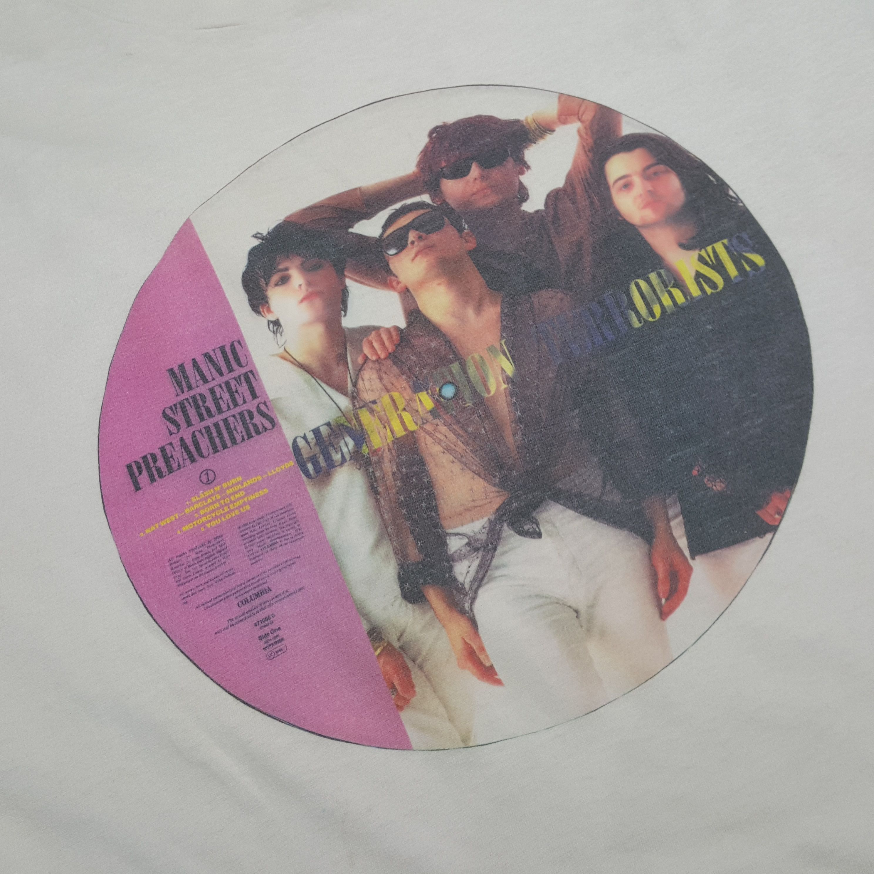 Band Tees Manic Street Preachers Phototees Style Vintage Tshirt 32 Size US L / EU 52-54 / 3 - 8 Thumbnail