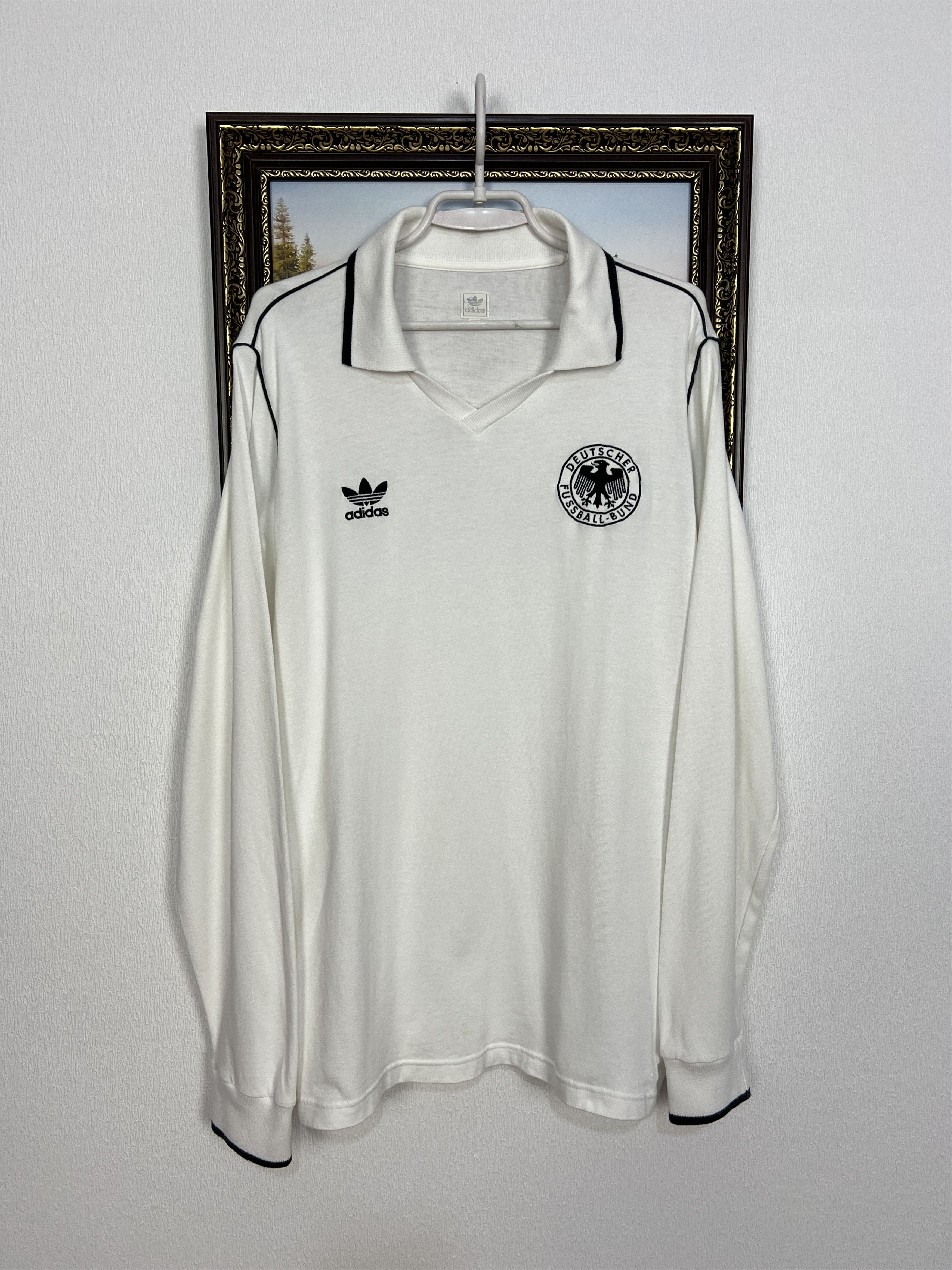 Adidas Original Germany World Cup Football Shirt Long Sleeve Jersey Size US L / EU 52-54 / 3 - 1 Thumbnail