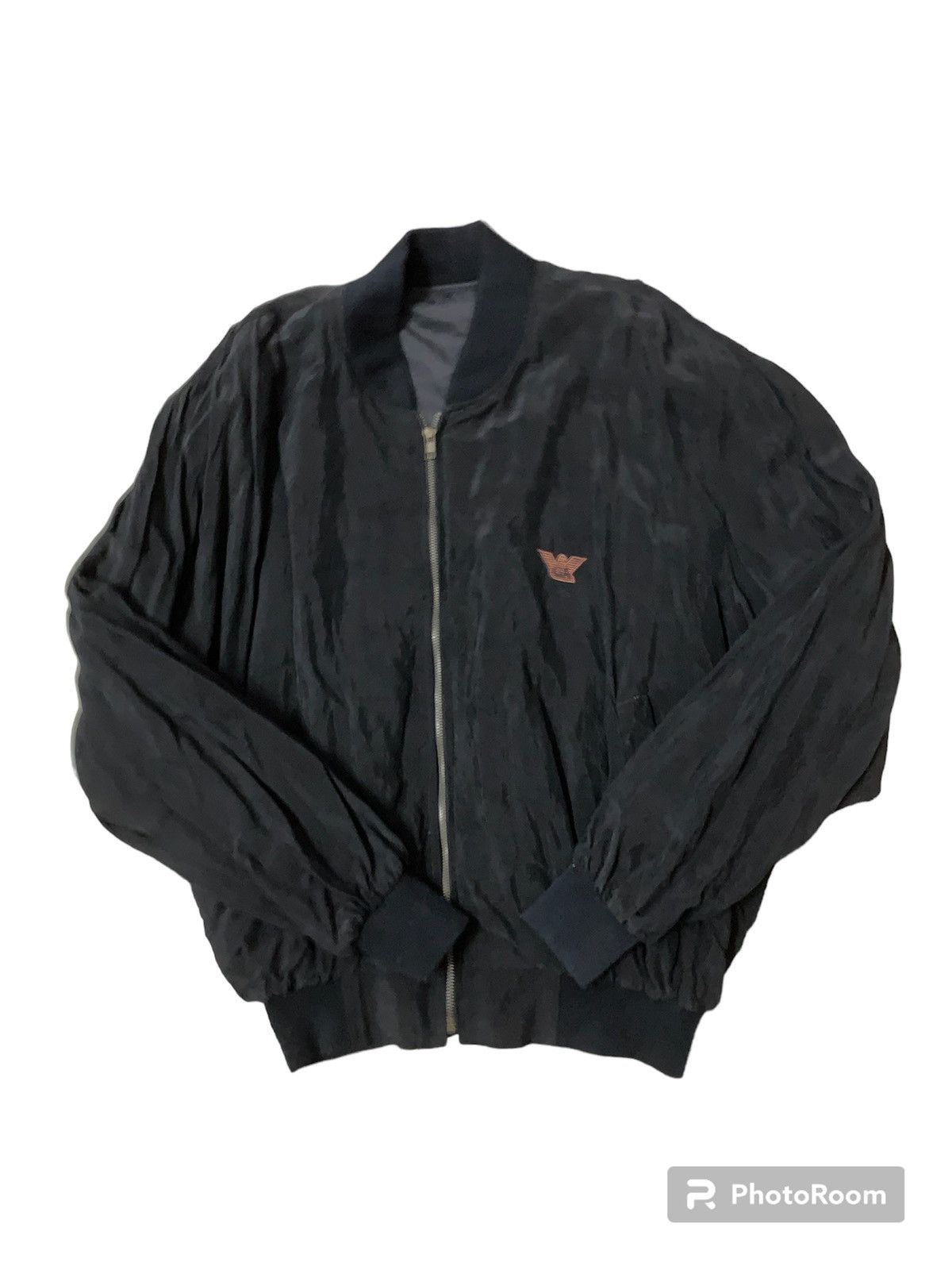 Giorgio Armani Giorgio Armani Silk Big Logo Jacket Size US L / EU 52-54 / 3 - 1 Thumbnail