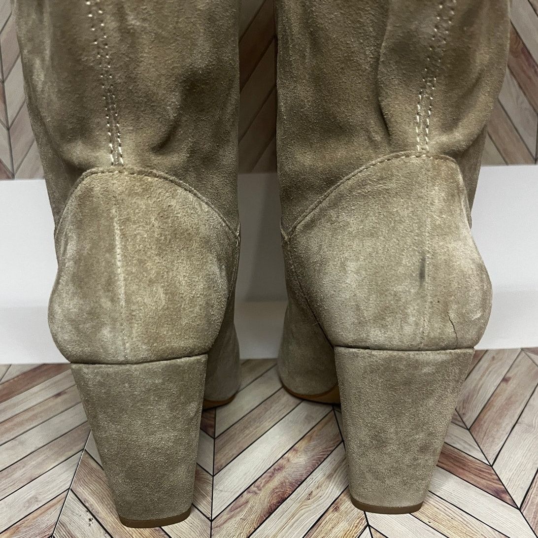 Other 1.State Maribell Pebble Suede Mid-Calf Boots Tan Womens 7.5M Size US 7.5 / IT 37.5 - 8 Thumbnail