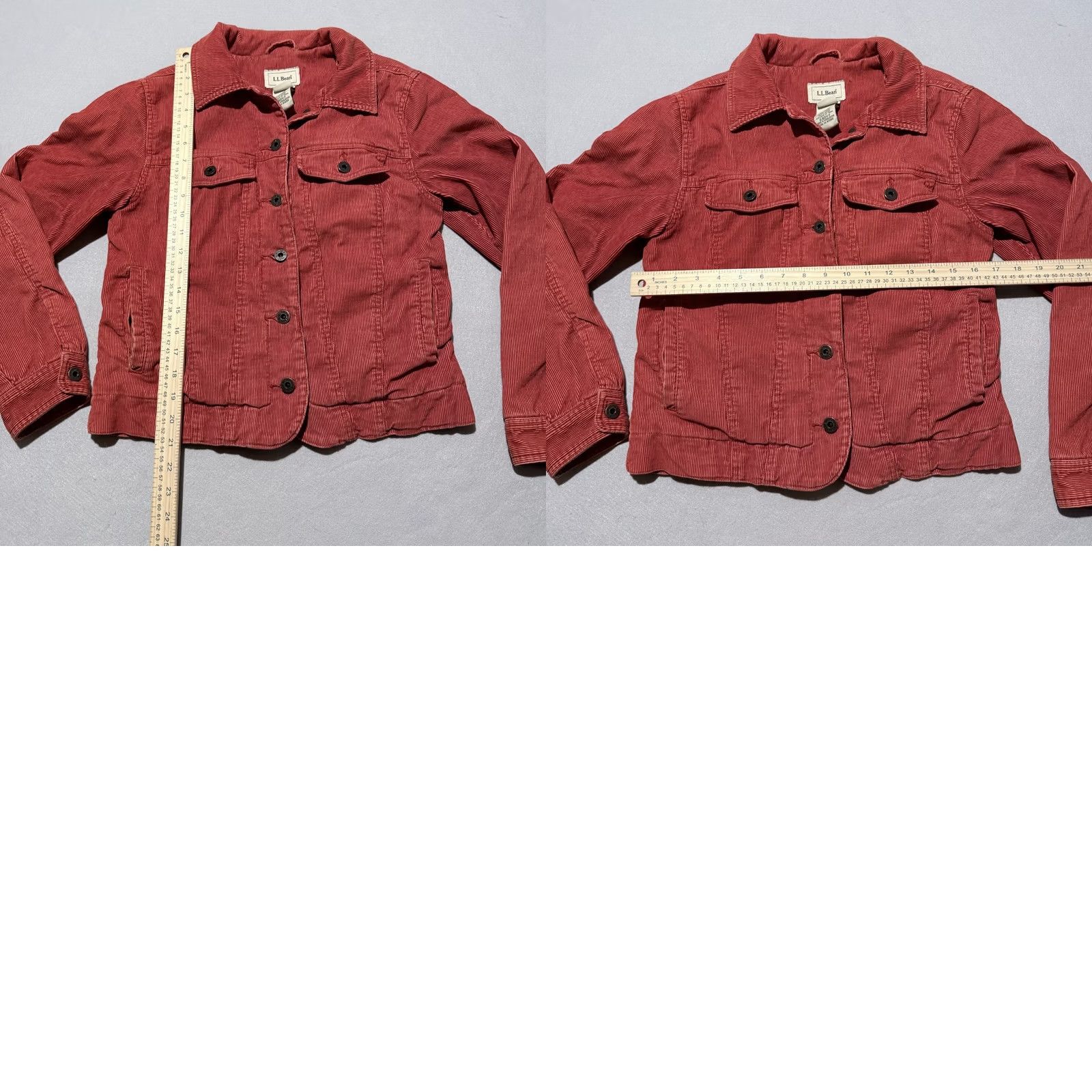 Vintage VINTAGE L.L.Bean Jacket Women Corduroy Trucker XS Brown Lined Long Sleeve Cotton Rust Red XS Ladies Mens Women Size XS / US 0-2 / IT 36-38 - 8 Thumbnail