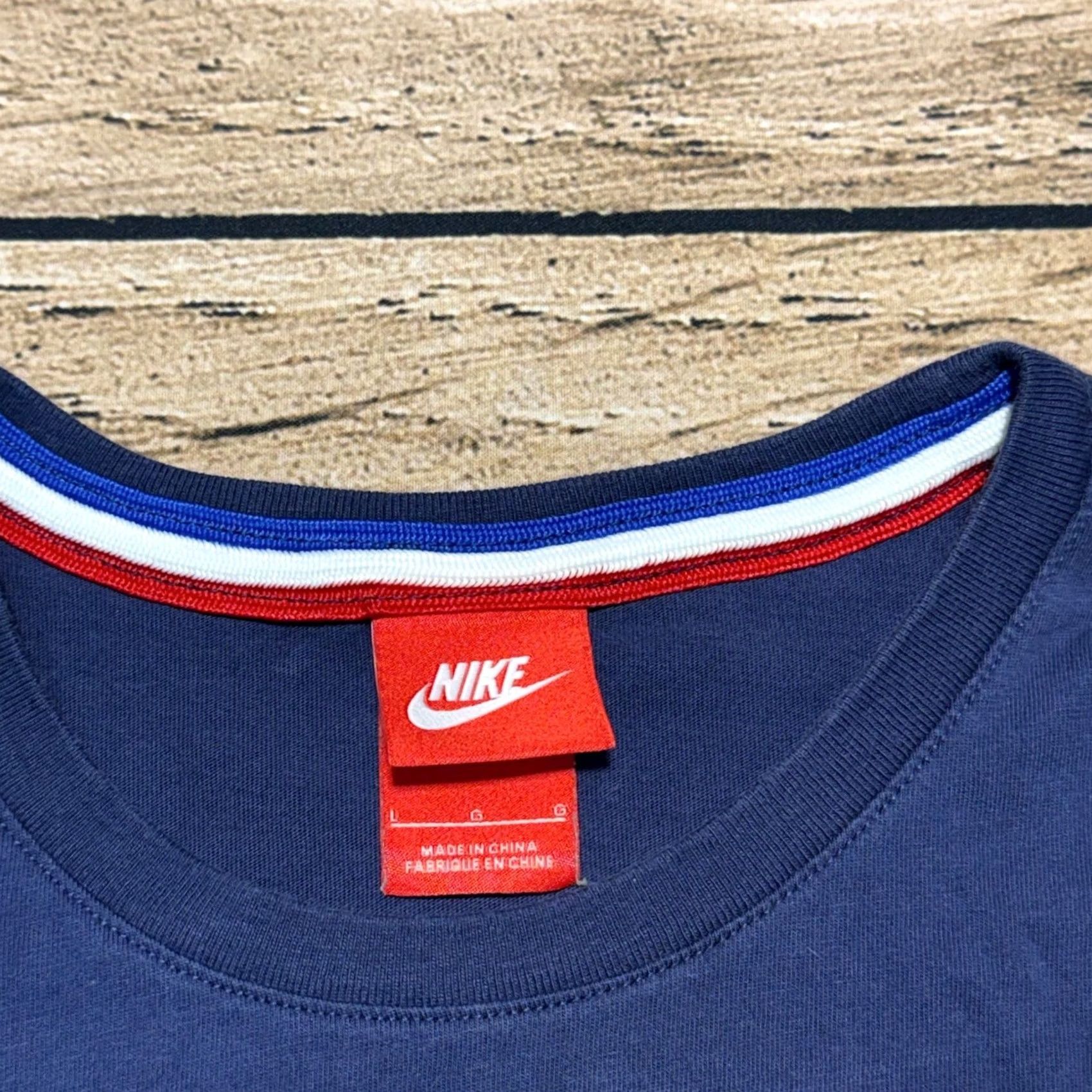 Nike Nike Paris Saint-Germain T-Shirt Mens L Slim Navy Blue PSG Soccer 636567-410 Size US L / EU 52-54 / 3 - 3 Thumbnail
