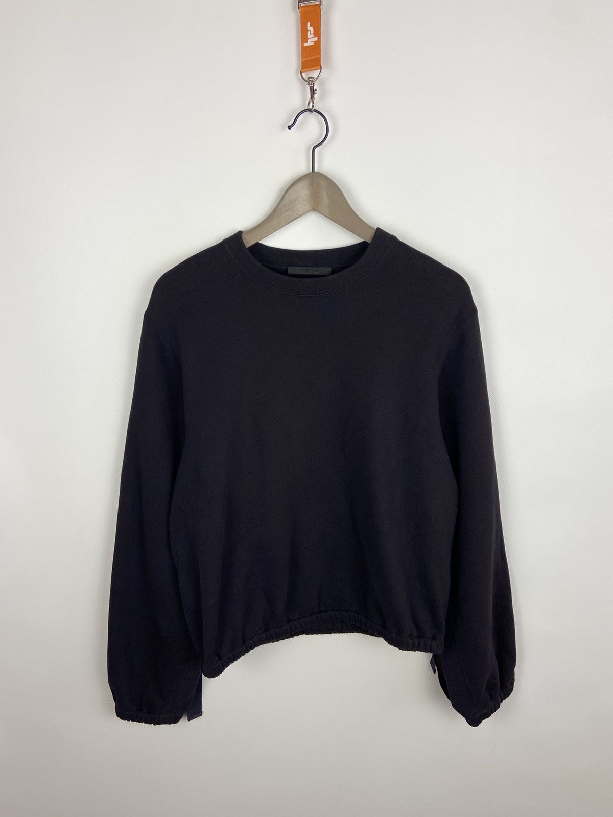 Helmut Lang RRP$250 Helmut Lang Terry Sweatshirt Buckle Cuff Women's Size XS / US 0-2 / IT 36-38 - 1 Thumbnail