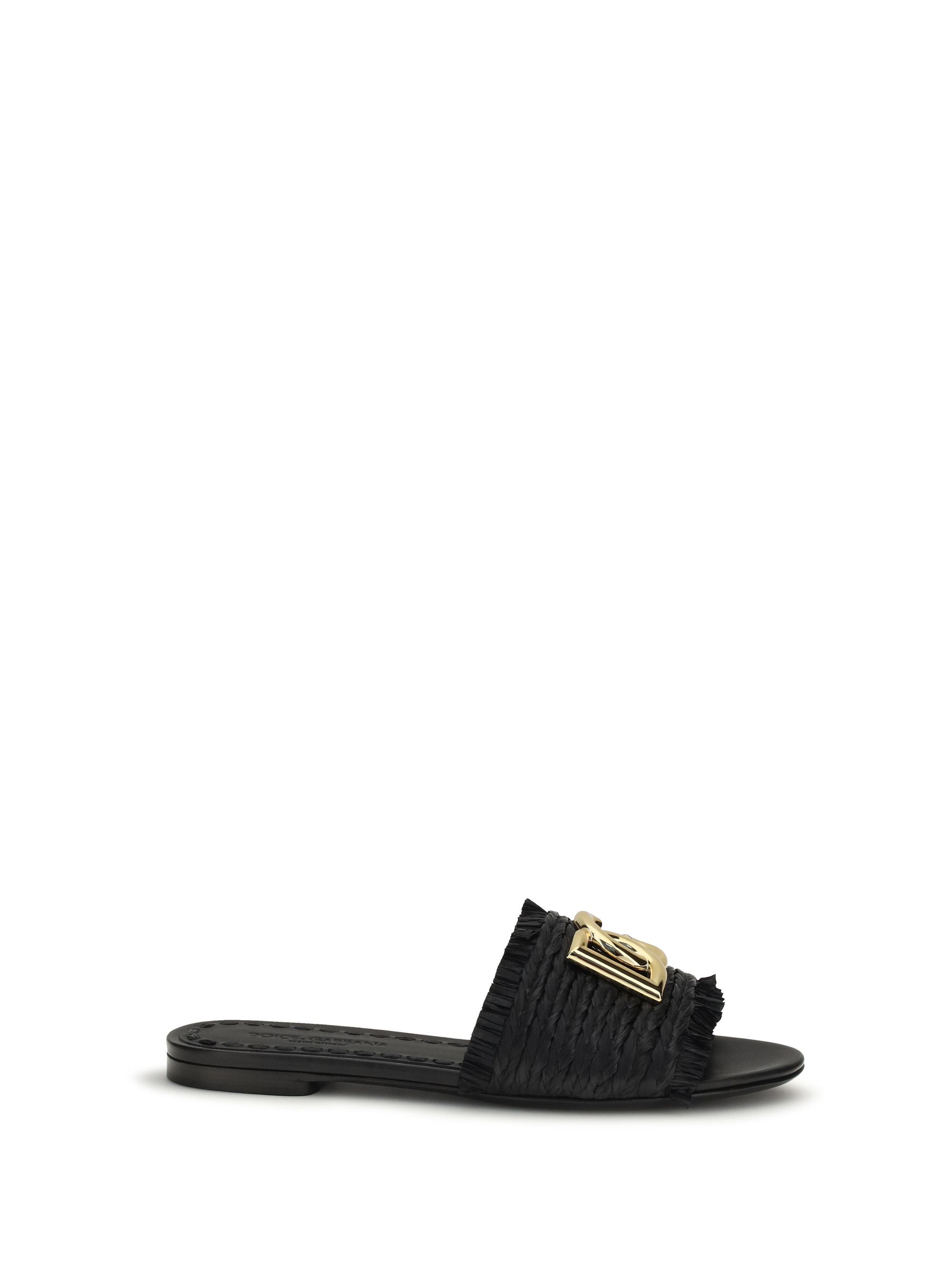 Dolce & Gabbana raffia Sandals Size US 7 / IT 37 - 1 Thumbnail