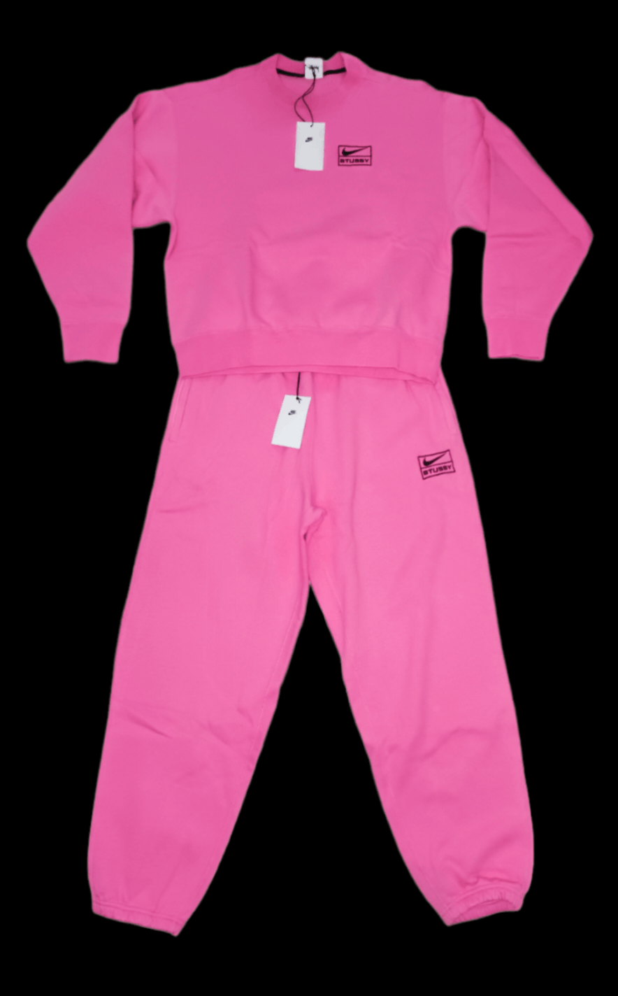 Nike Nike x Stussy NRG BR Crew Fleece Pants Pink | Grailed