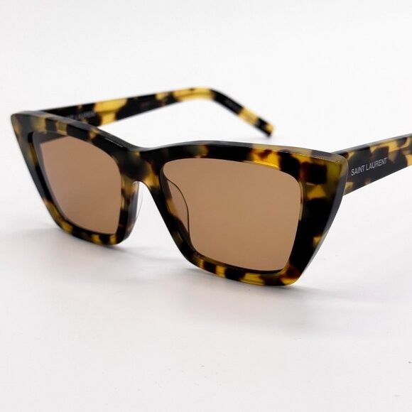 Saint Laurent Paris NEW SAINT LAURENT SL276 MICA 037 WOMEN HAVANA SUNGLASSES SAI Size ONE SIZE - 6 Thumbnail