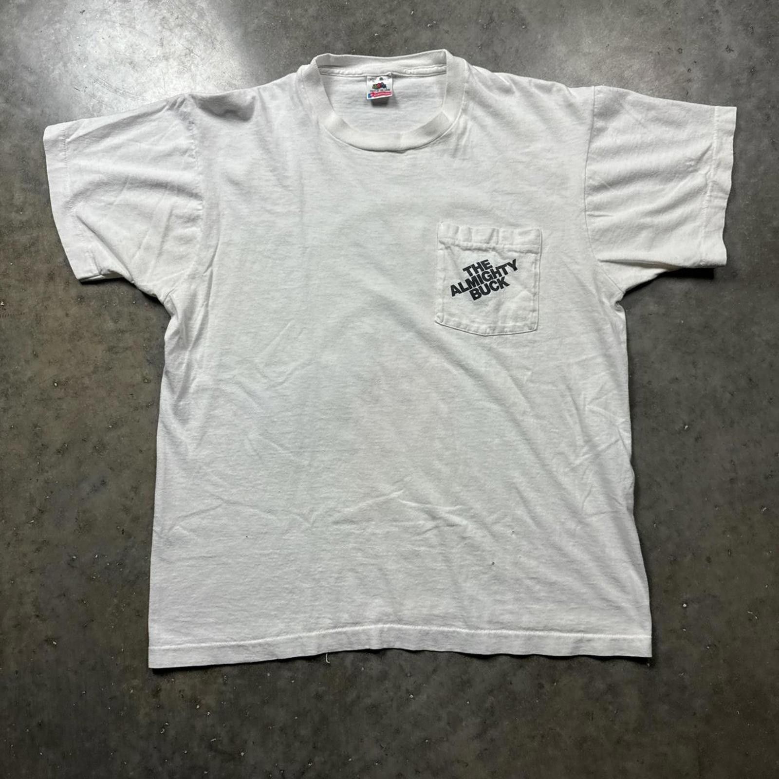 Fruit Of The Loom The Almighty Buck Band 90’s Single Stitch Graphic T-Shirt Size US XL / EU 56 / 4 - 1 Thumbnail