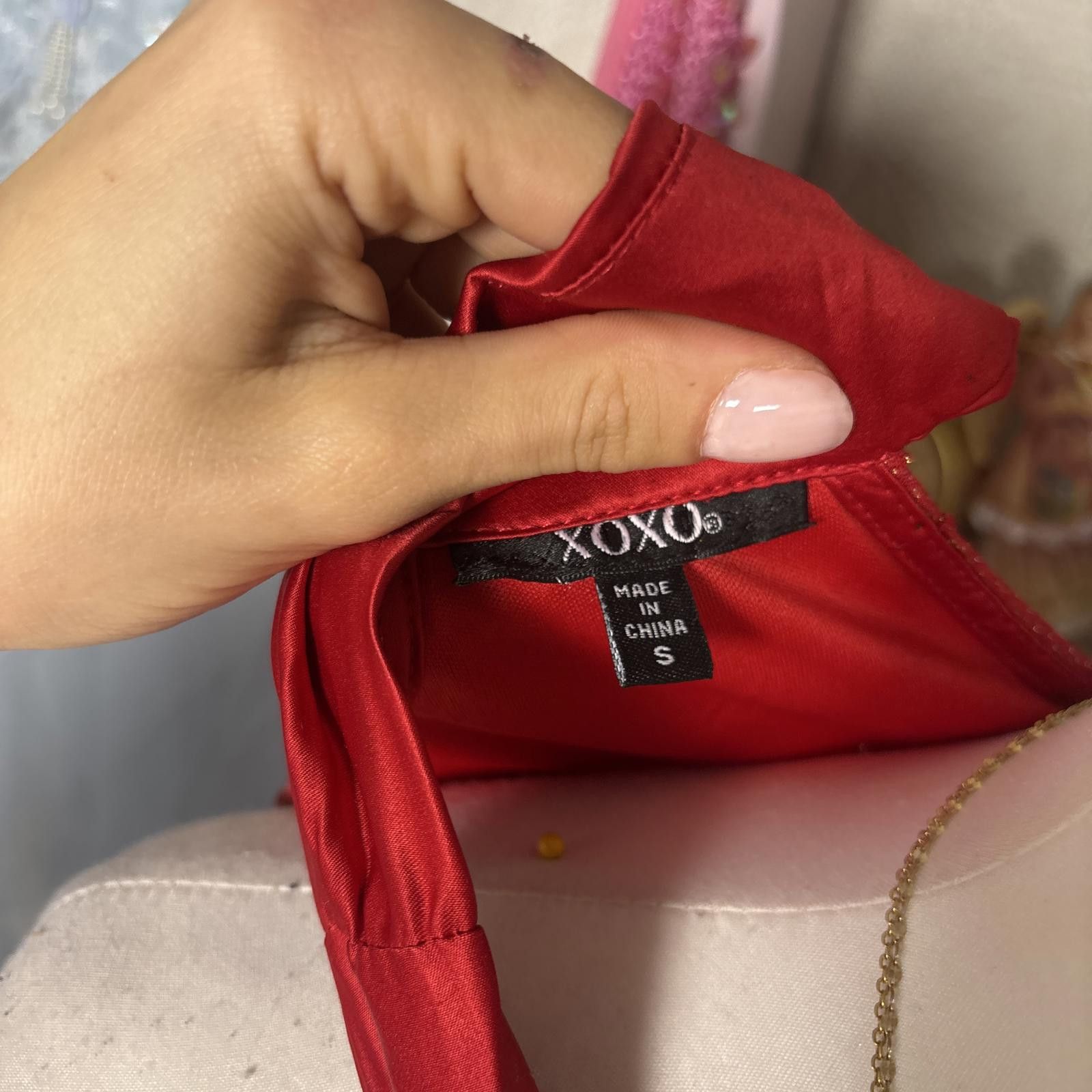 XOXO y2k XOXO red shimmery halter top Size S / US 4 / IT 40 - 5 Thumbnail