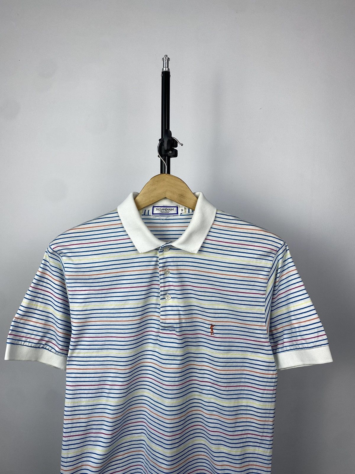 Designer × Yves Saint Laurent Yves Saint Laurent YSL polo t-shirt vintage 90s Size US M / EU 48-50 / 2 - 2 Thumbnail