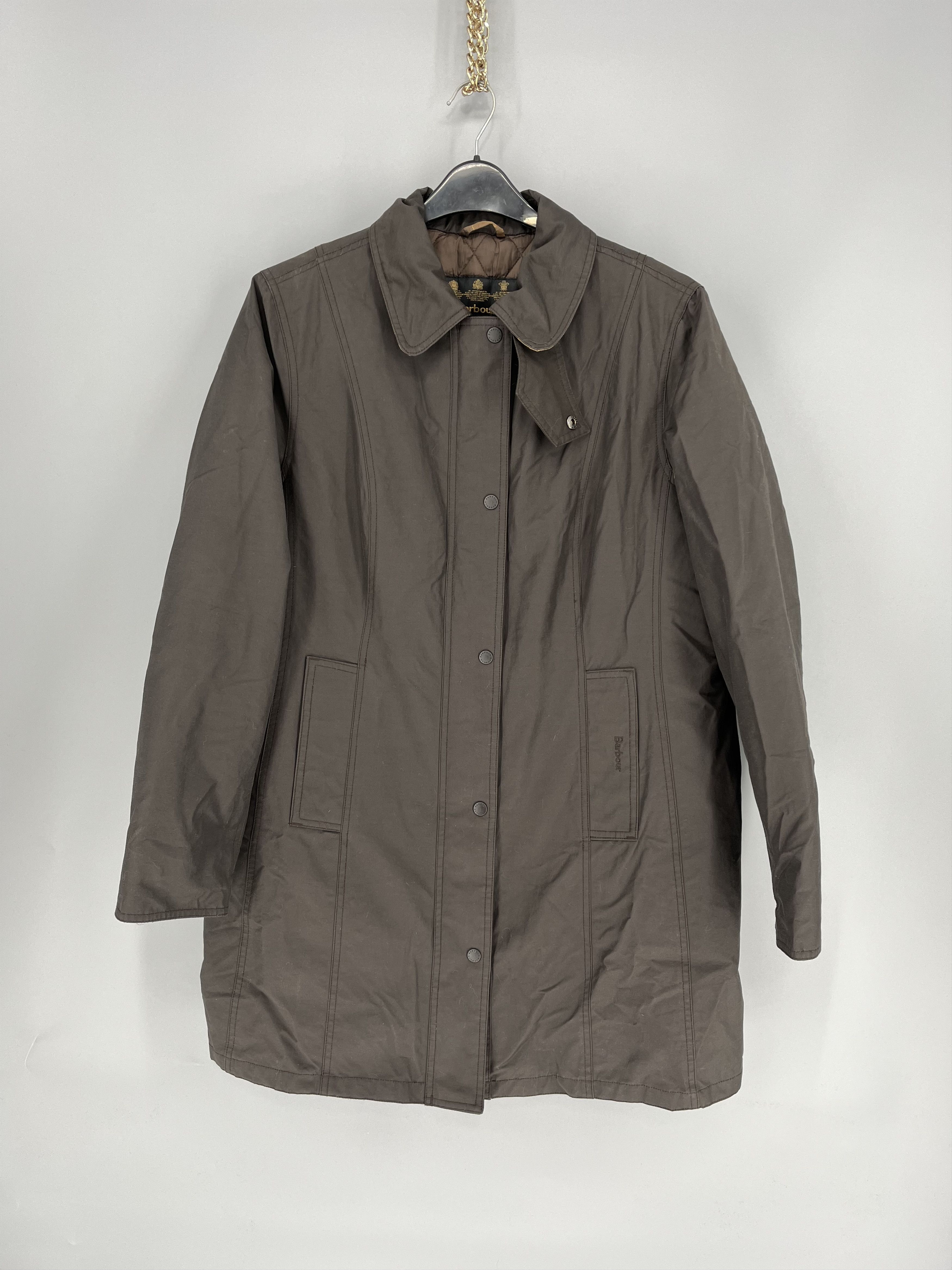 Barbour LWB0043BR71 BARBOUR TWILL BELSAY COAT WASH Size US S / EU 44-46 / 1 - 1 Thumbnail