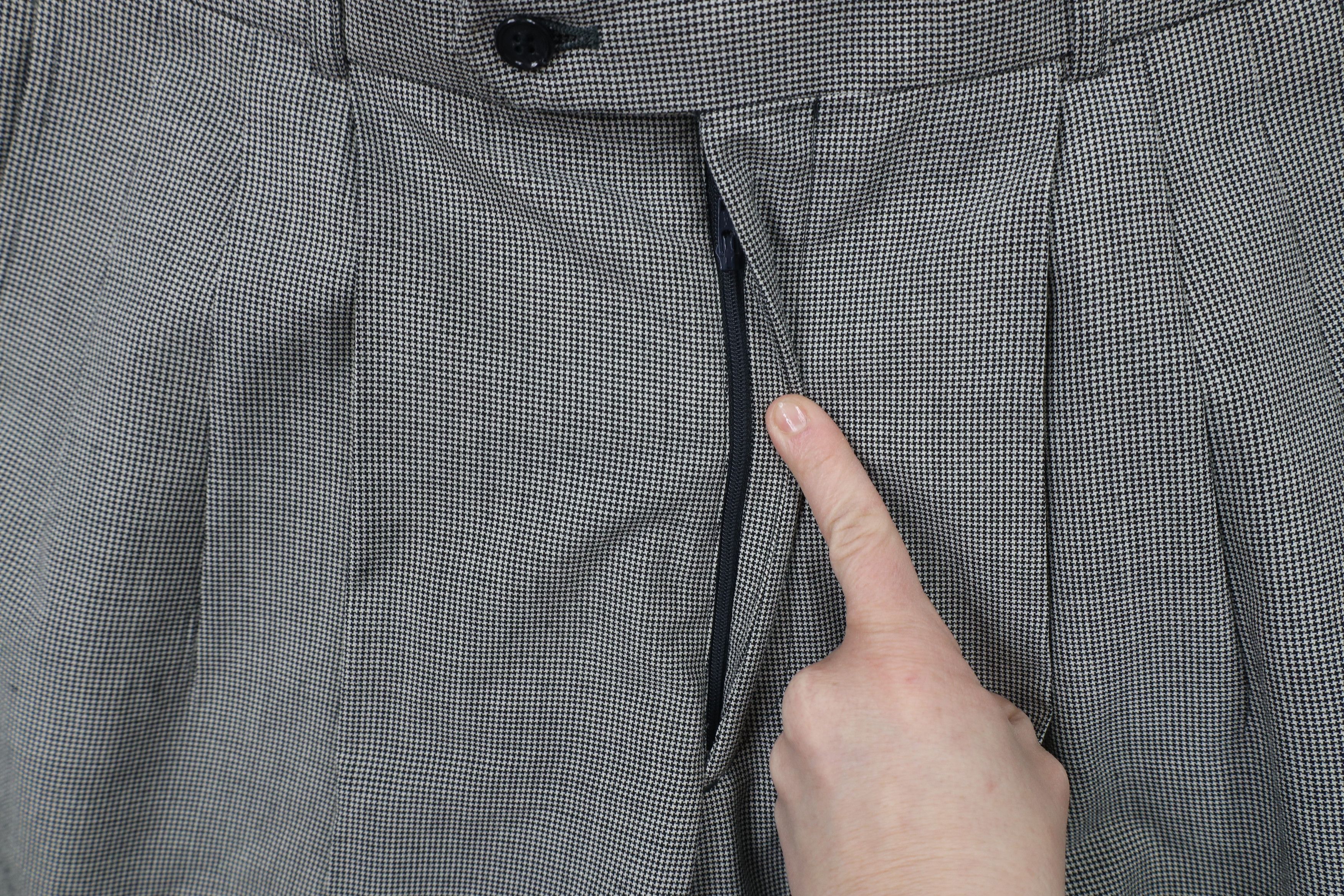 Vintage Vintage 70s Streetwear Wide Leg Chino Pants Houndstooth Size US 32 / EU 48 - 5 Thumbnail