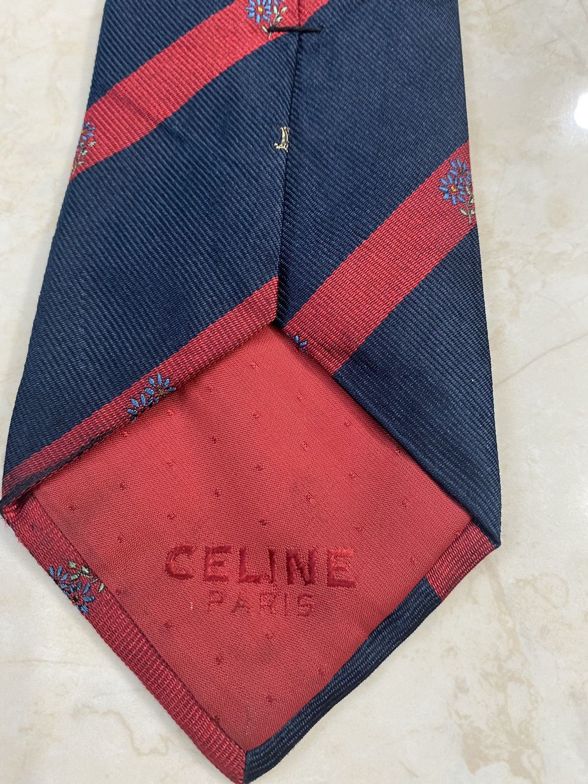 Celine ‼️VINTAGE CELINE Paris Necktie silk tie Size ONE SIZE - 6 Thumbnail