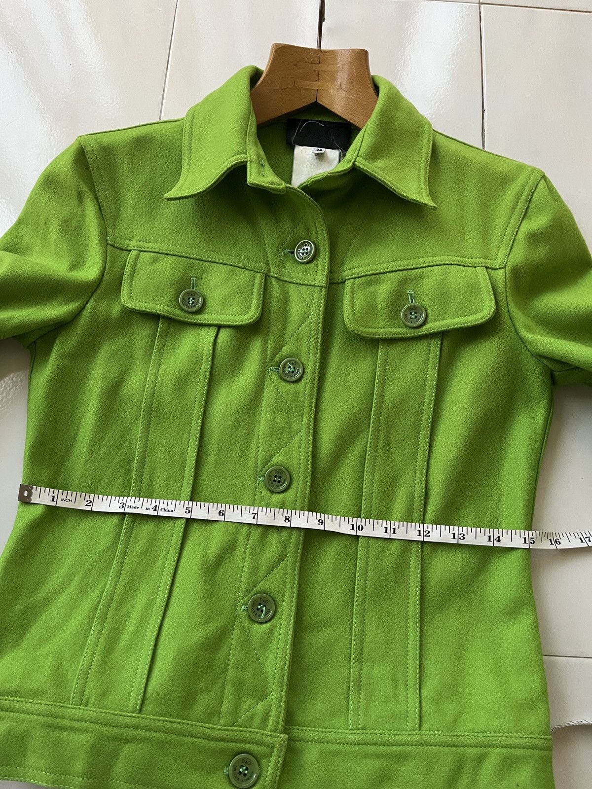 Dolce & Gabbana Dolce & Gabbana Green Neon Wool Jacket Size XS / US 0-2 / IT 36-38 - 11 Thumbnail