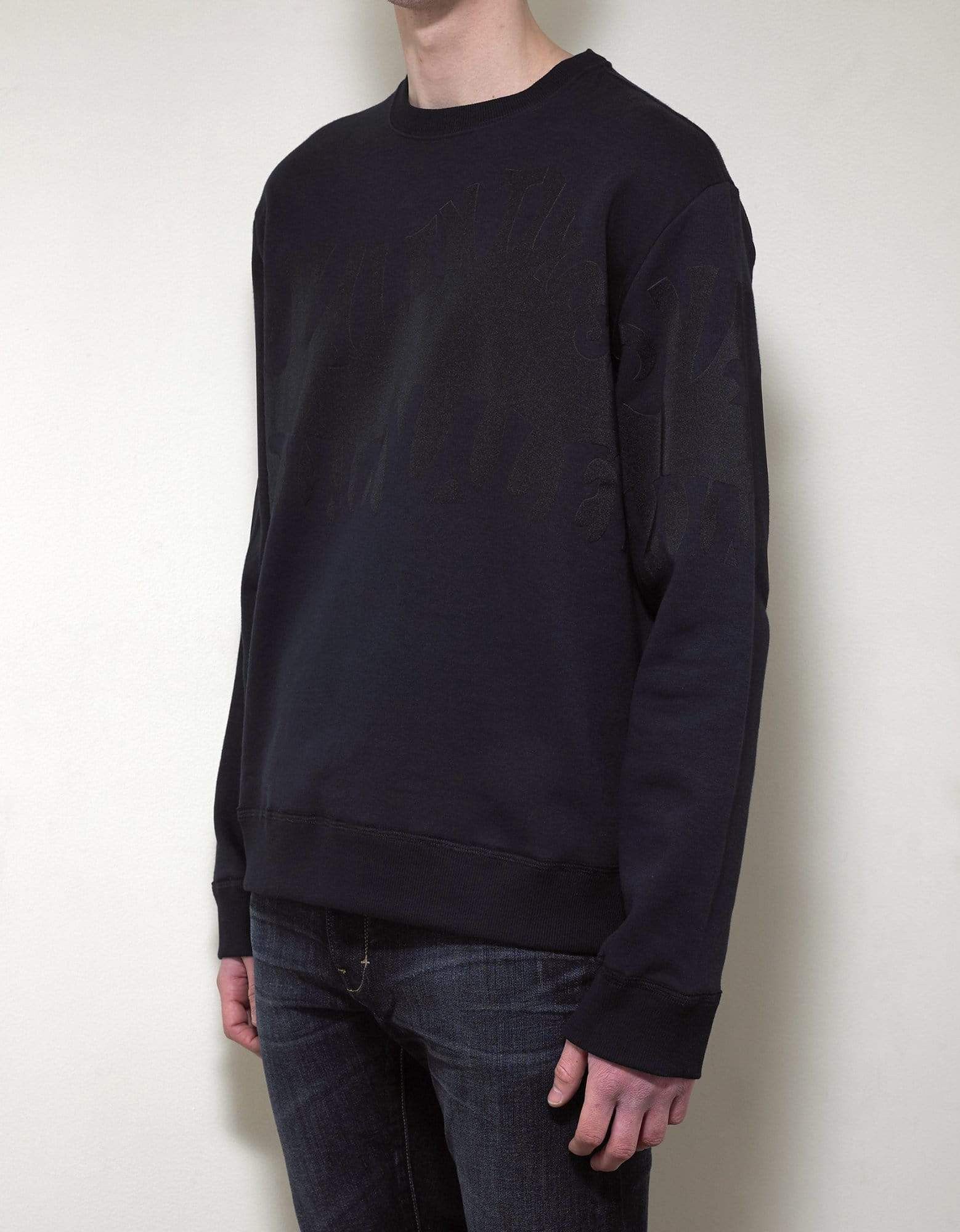 Navy Blue Logo Waves Sweatshirt SIZE XXXL