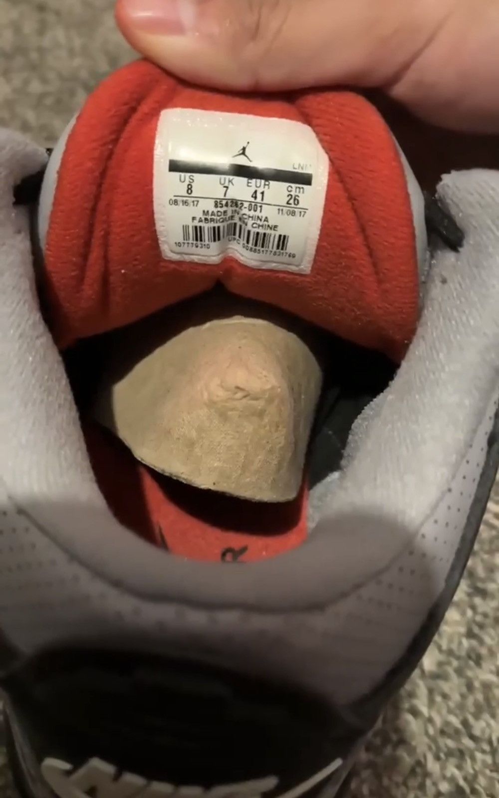 Nike 2018 BLACK CEMENT JORDAN 3 Size US 8 / EU 41 - 5 Thumbnail