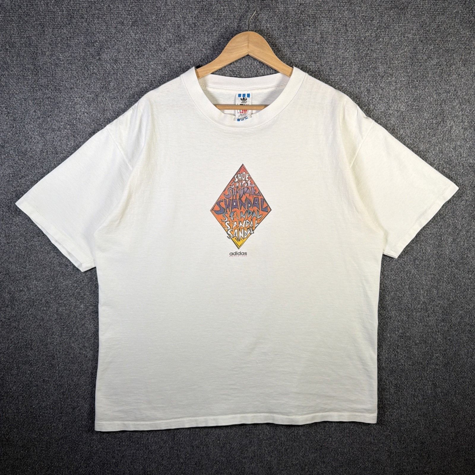 Adidas Vintage Adidas Shirt XL White 90s Sandal Shoe Sneaker ACG Size US XL / EU 56 / 4 - 4 Thumbnail